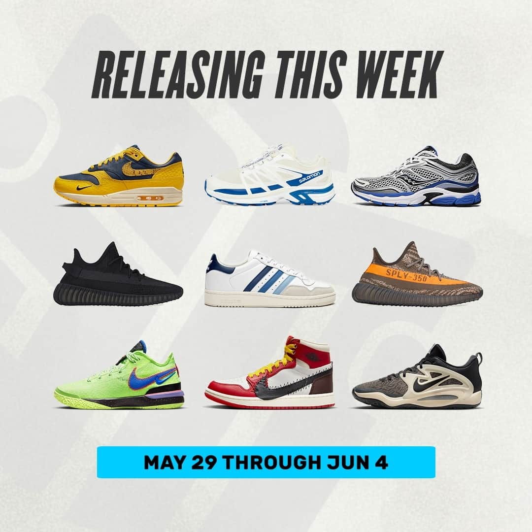 Sneaker Newsさんのインスタグラム写真 - (Sneaker NewsInstagram)「#SNReleaseAlert: Here's a quick look at what's releasing this week. Which pairs will you be picking up?⁠ ⁠ Hit the link in the bio for for a full rundown of the week's best releases 📝」5月29日 1時01分 - sneakernews