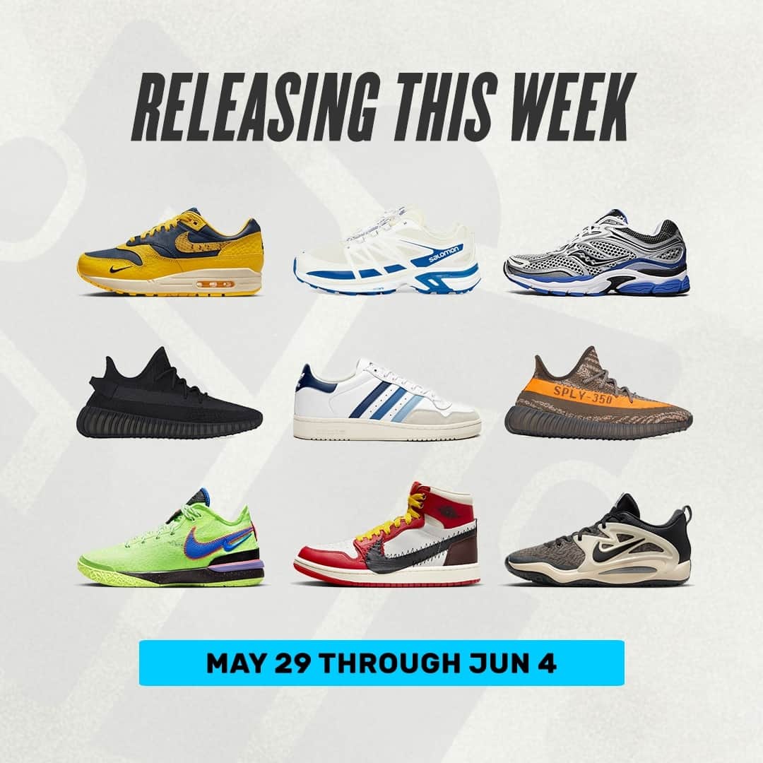 Sneaker Newsさんのインスタグラム写真 - (Sneaker NewsInstagram)「#SNReleaseAlert: Here's a quick look at what's releasing this week. Which pairs will you be picking up?⁠ ⁠ Hit the link in the bio for for a full rundown of the week's best releases 📝」5月29日 1時01分 - sneakernews