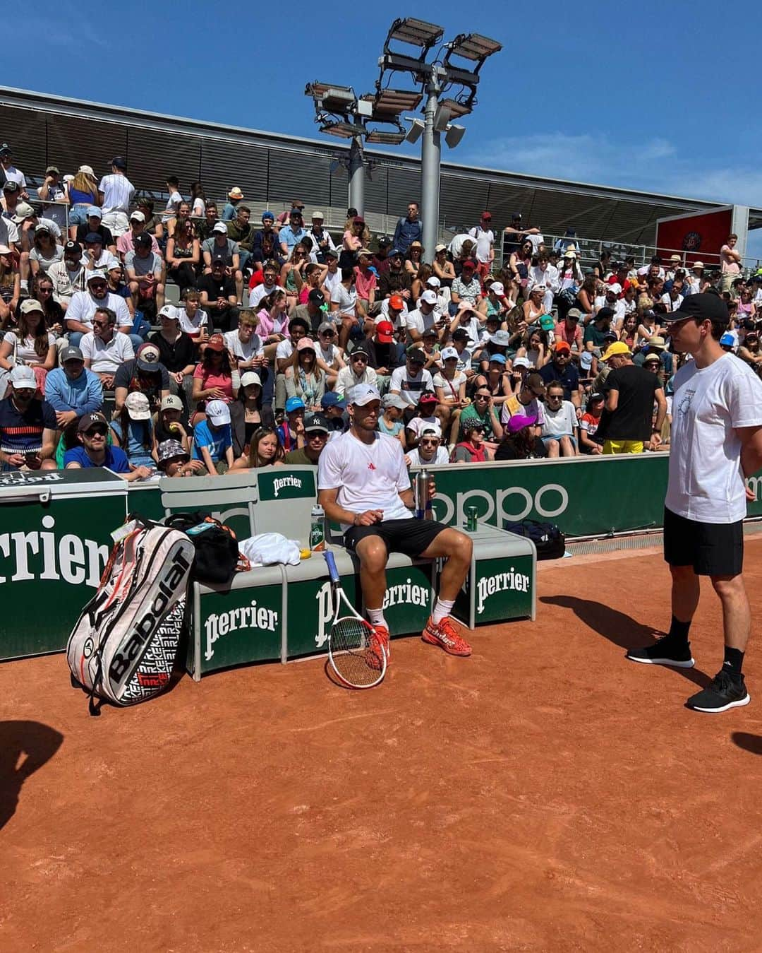 ドミニク・ティエムさんのインスタグラム写真 - (ドミニク・ティエムInstagram)「Paris photo dump - week 1 📸🇫🇷  📍@rolandgarros  @technogym_at @technogym  #fitnesscompanygroup #championstrainwithtechnogym #technogym」5月29日 1時25分 - domithiem