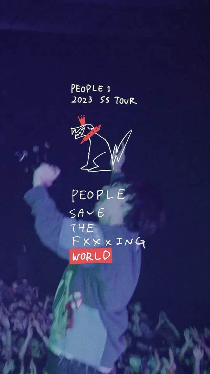 PEOPLE 1のインスタグラム：「PEOPLE 1 2023 SS TOUR "PEOPLE SAVE THE F×××ING WORLD" After Movie  2023.05.28 sun DAY2 at SENDAI PIT  Directed by @outtokyo @groupngroupn」