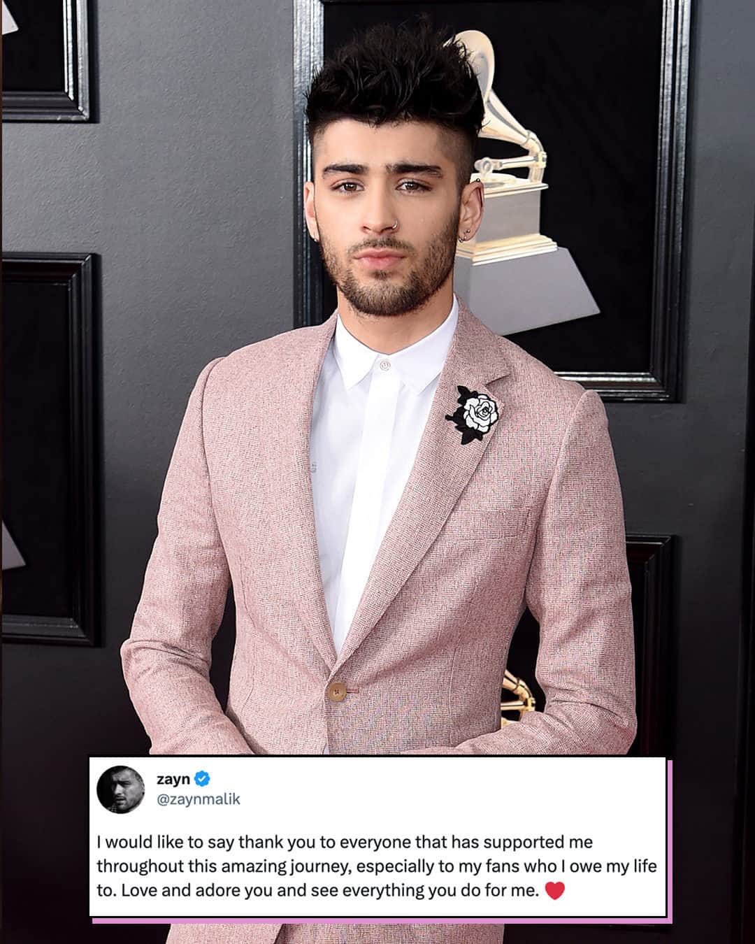E! Onlineさんのインスタグラム写真 - (E! OnlineInstagram)「Zayn Malik shared what makes his fans beautiful. ❤️ Link in bio for more on his rare social media return. (📷: Getty)」5月29日 4時00分 - enews