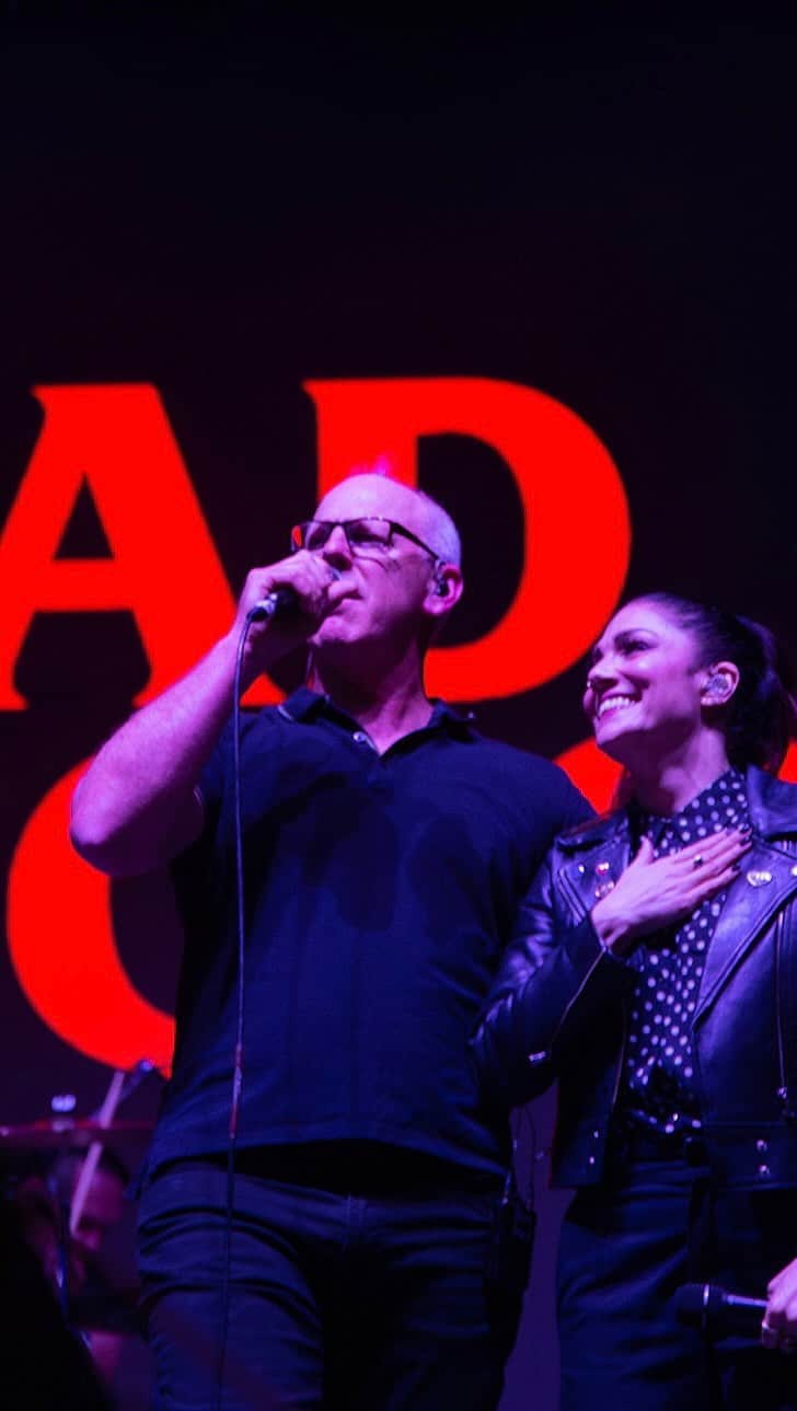 Bad Religionのインスタグラム：「Aimee, can you hear me?  “Sorrow” from Punk Rock Bowling with @aimeeinterrupter #PRB23 📷 @bentrivett」