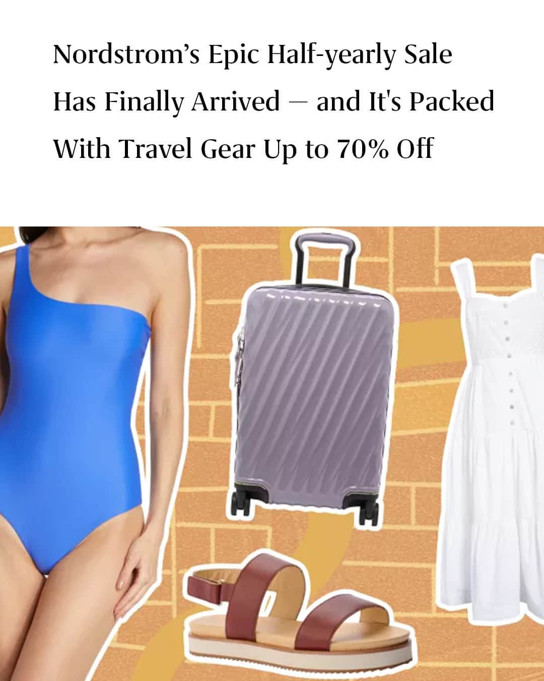 Travel + Leisureさんのインスタグラム写真 - (Travel + LeisureInstagram)「Get major markdowns on luggage, swimsuits, shoes, and more this Memorial Day. We broke down the best products to shop at the link in bio.」5月29日 5時10分 - travelandleisure