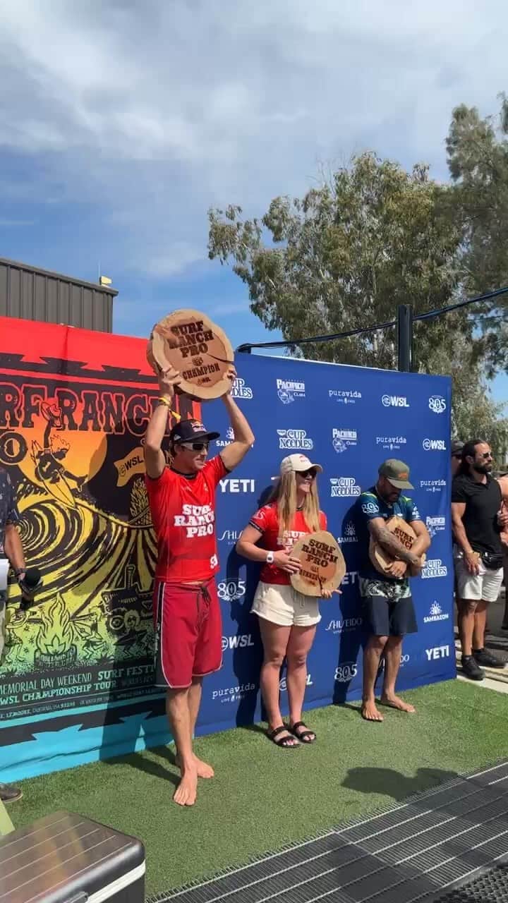 世界プロサーフィン連盟（WSL）のインスタグラム：「#SurfRanchPro awards ceremony 🏆」