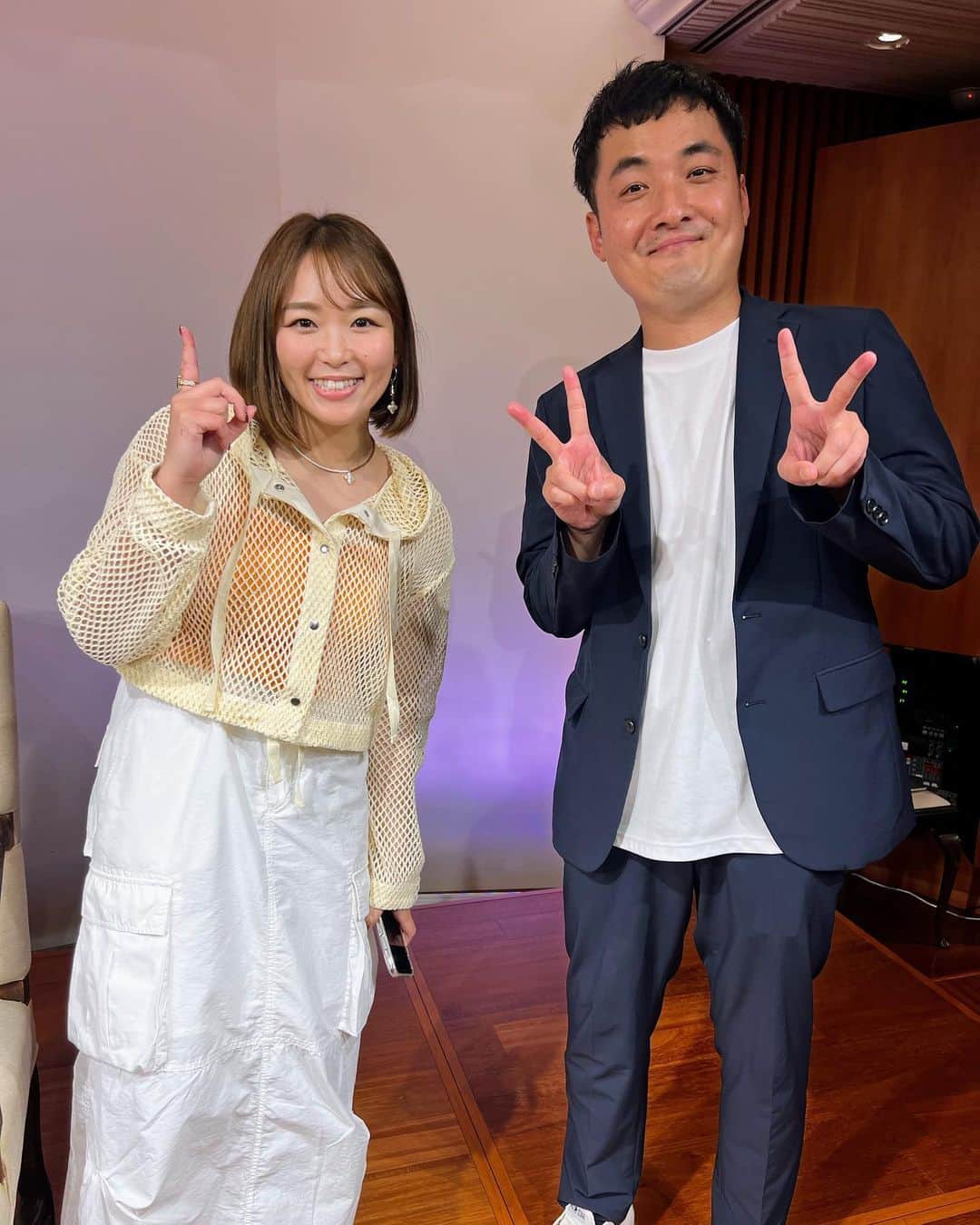 青木泰寛のインスタグラム：「Sareee選手のトークイベント司会進行でした。ありがとうございました！  #sareee #sareeeism」