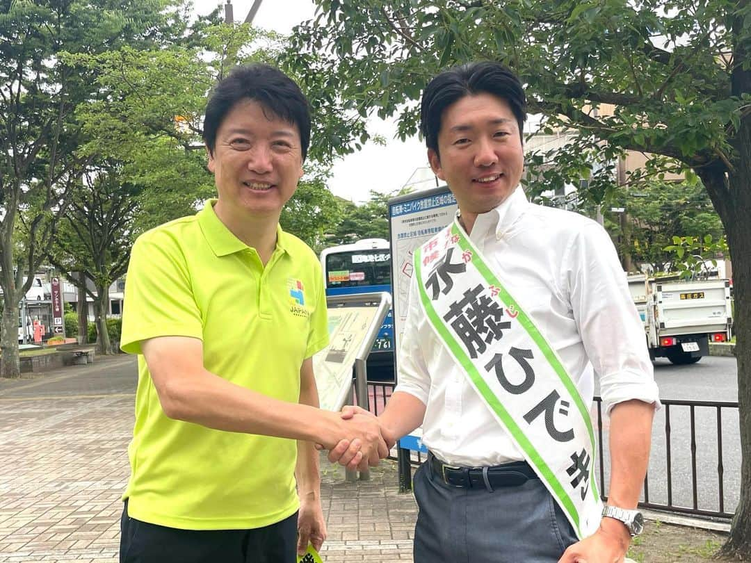 足立康史さんのインスタグラム写真 - (足立康史Instagram)「今朝は、永藤ひでき堺市長候補の応援からスタート。優勢報道がありますが油断せず、お一人おひとりに真摯に訴え抜いて、堺を前に進めて参りましょう！ #堺市長選 #永藤ひでき」5月29日 9時17分 - adachiyasushi