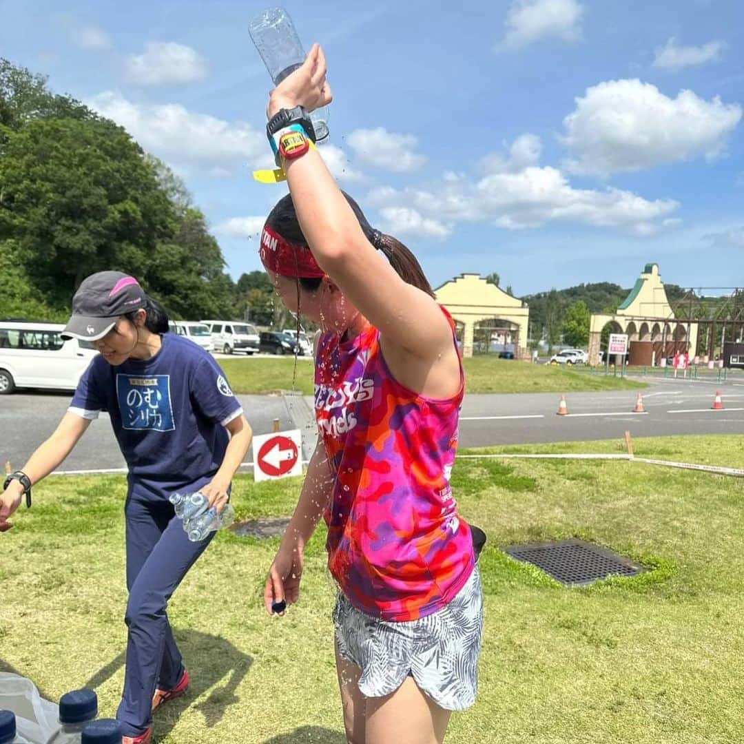 ありさ・あげまんクリエイターのインスタグラム：「今回も暑すぎて贅沢に使わせていただきました🥹🙏🏻  @nomusilica_official   #飲むシリカ #スパルタンレース #spartanrace #東京ドイツ村」