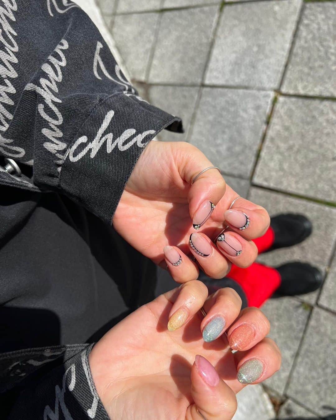 miki さんのインスタグラム写真 ( miki Instagram)「* * 💚🧡💙💛 ️ * 今回もギャン可愛で大満足 🏻″ あやの