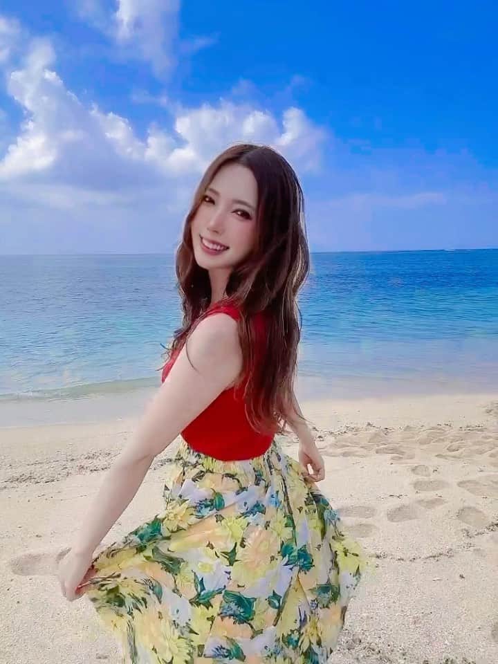 のインスタグラム：「沖縄の海🌊 . . #沖縄 #海 #気持ちいい #波多野結衣 #波多野结衣」