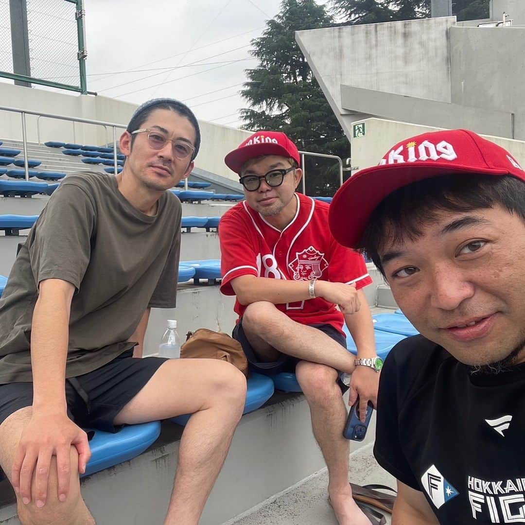 西寺郷太のインスタグラム：「草野☆球太郎。  @customplus9 永岡佑 @joe_yabui 藪井譲」