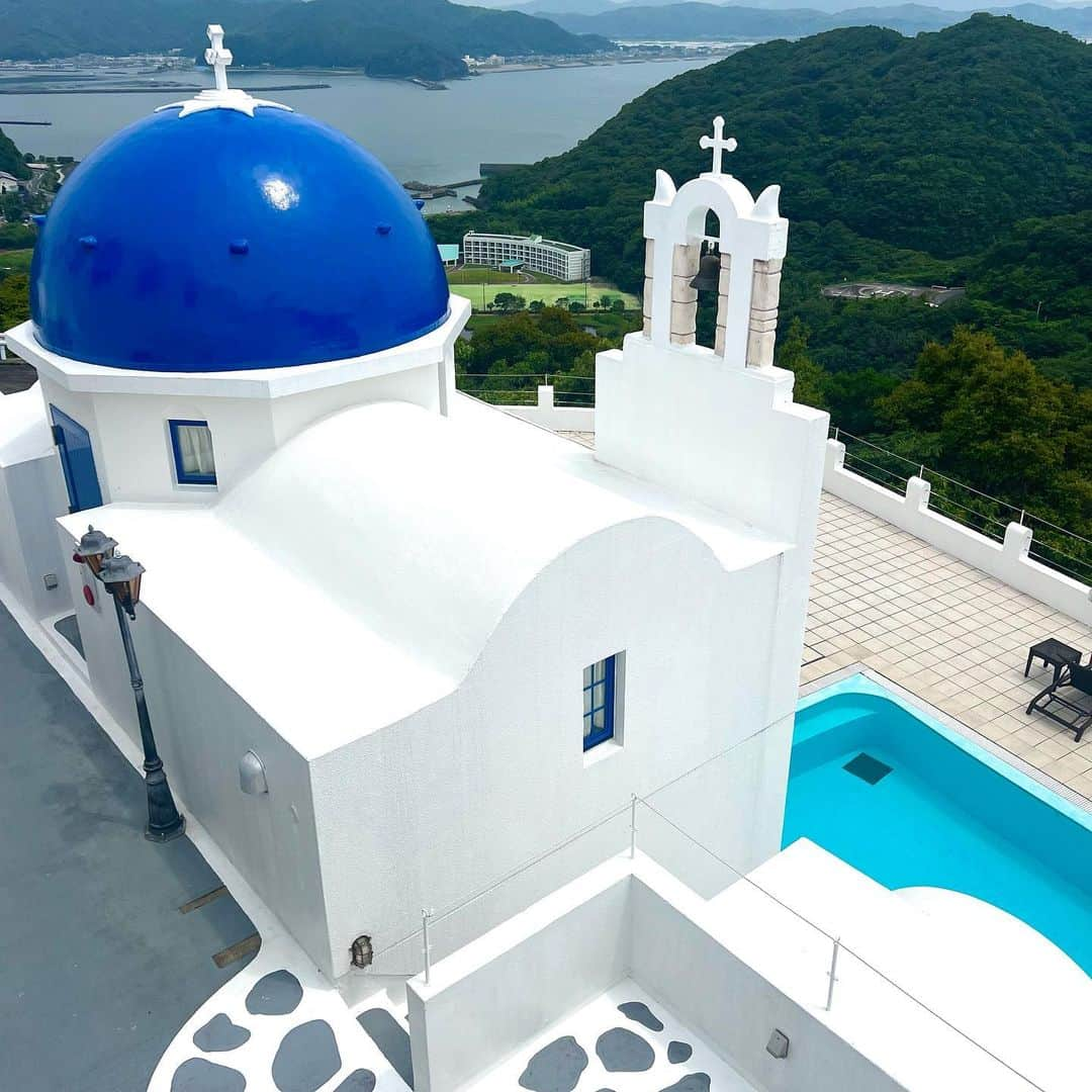 Noboru_Yuukiのインスタグラム：「. . VILLA SANTORINI  ヴィラサントリーニ  #ヴィラサントリーニ  #villasantorini  #高知県 #エーゲ海」