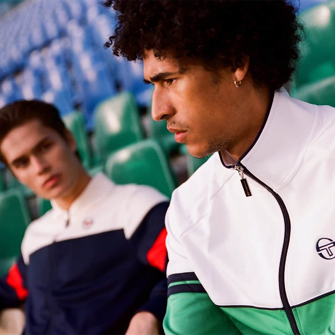 セルジオタッキーニのインスタグラム：「Shop Sergio Tacchini staples like our Orion Track Jacket and Tomme Track Top Archivio at the link in bio.」