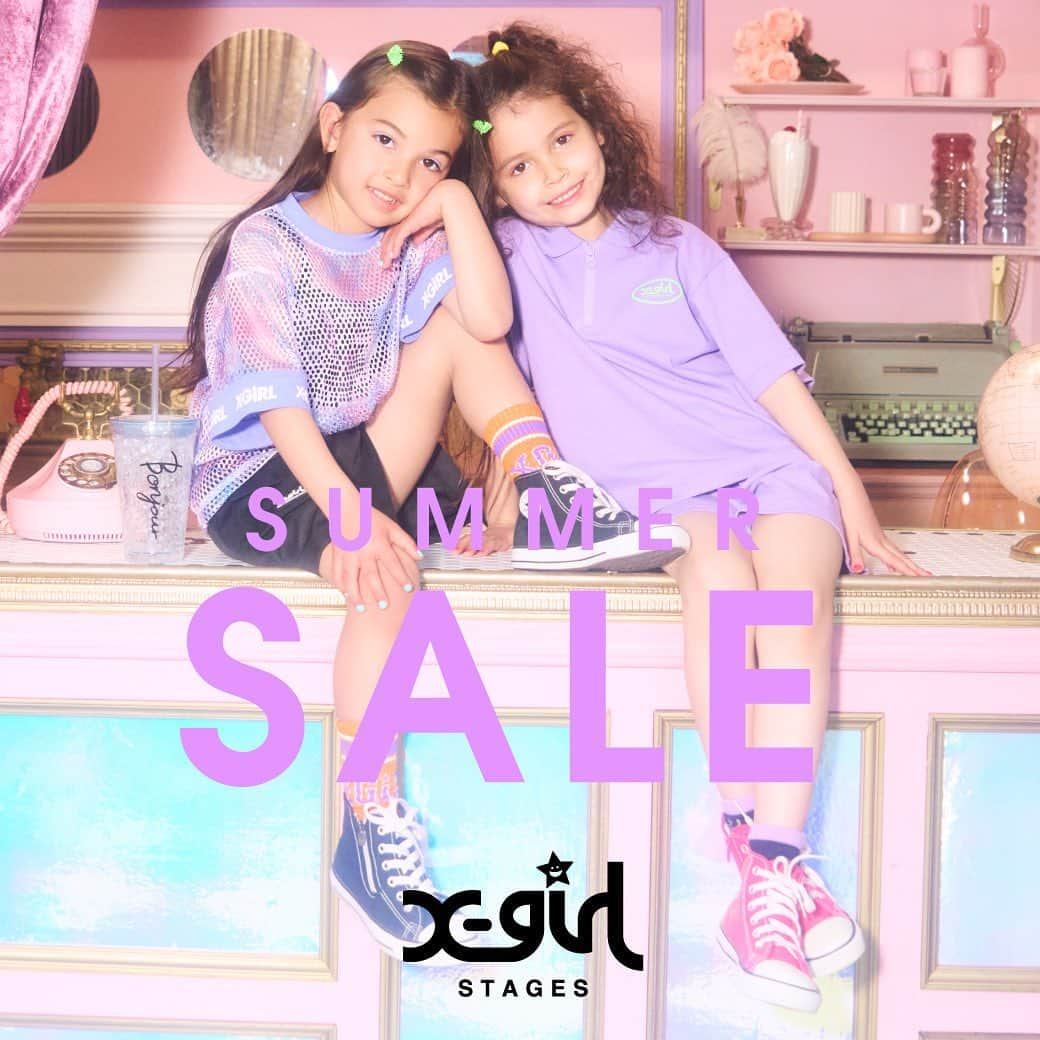 X-girl Stages Officialさんのインスタグラム写真 - (X-girl Stages OfficialInstagram)「. X-girl Stages / XLARGE KIDS  ⭐️SALE INFORMATION⭐️  ￣￣￣￣￣￣￣￣￣￣￣￣￣￣￣￣ 夏のクリアランスセール START‼️ 6月28日(水)より開催✨ ナルミヤオンラインは同日10:00より♪  ￣￣￣￣￣￣￣￣￣￣￣￣￣￣￣￣　　 春夏アイテムが30％OFF～のスペシャルプライスに！ 直営店では、オンラインショップで売り切れのアイテムもまだ在庫がございますので、 お近くの直営店までお問い合わせ下さい。  ※店舗によりセール開始日が異なる場合がございます。 ※セール開催にともない各店舗、営業時間を変更する場合がありますので、ご注意ください。 ※アイテムにより割引率が異なります。また一部セール除外商品がございます。詳しくはお近くのショップまでお問い合わせください。 皆さまのご来店をお待ちしております！！  •••••••••••••••••••••••  💻📱公式オンラインSHOP NARUMIYA ONLINE セール同時開催🎉 6月28日（水）10：00よりスタート♪  Instagramプロフィール↑↑↑URL🛍  または「ナルミヤオンライン」で検索して下さい🔍 @narumiyaonline_official    ••••••••••••••••••••••••  #xgirlstages#Xgirl#エックスガールステージス#エックスガール#XLARGEKIDS#エクストララージキッズ#XLARGE#エクストララージ#ナルミヤインターナショナル#ナルミヤオンライン#summercollection#kidsfashion#baby#kids#キッズ#baby#ベビー#kidsfashion#キッズファッション#トレーナー#ストリートコーデ#OGゴリラ#🦍#kidswear#instatoddler#instakids#instababykids_japan#夏セール#春夏コーデ #SALE #キラッキー」6月27日 9時01分 - xgirlstages