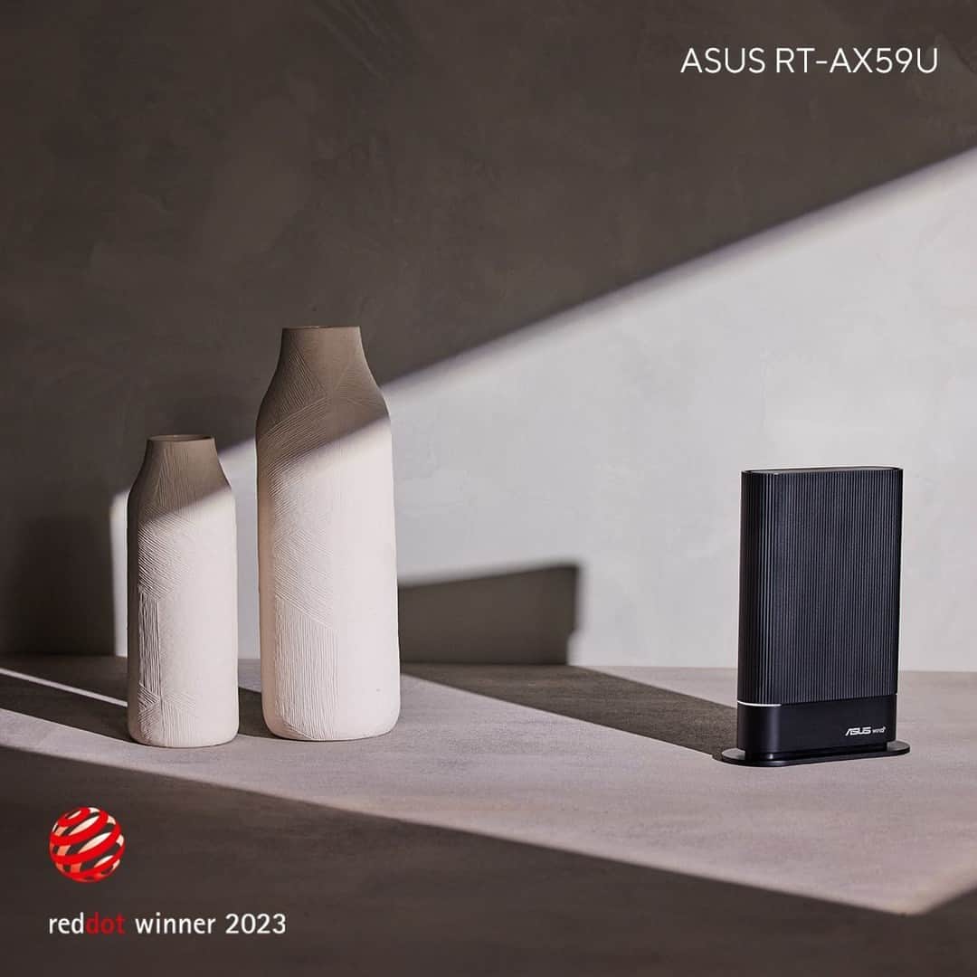 ASUSさんのインスタグラム写真 - (ASUSInstagram)「Let’s welcome our Red Dot🔴Award winner – The ASUS RT-AX59U #ExtendableRouter  !🏆📶⁣ Check out this sleek and elegant piece of technology 👉 https://asus.click/ax59u⁣ ⁣ #reddot2023 #winner #worryfreewifi」6月27日 10時00分 - asus