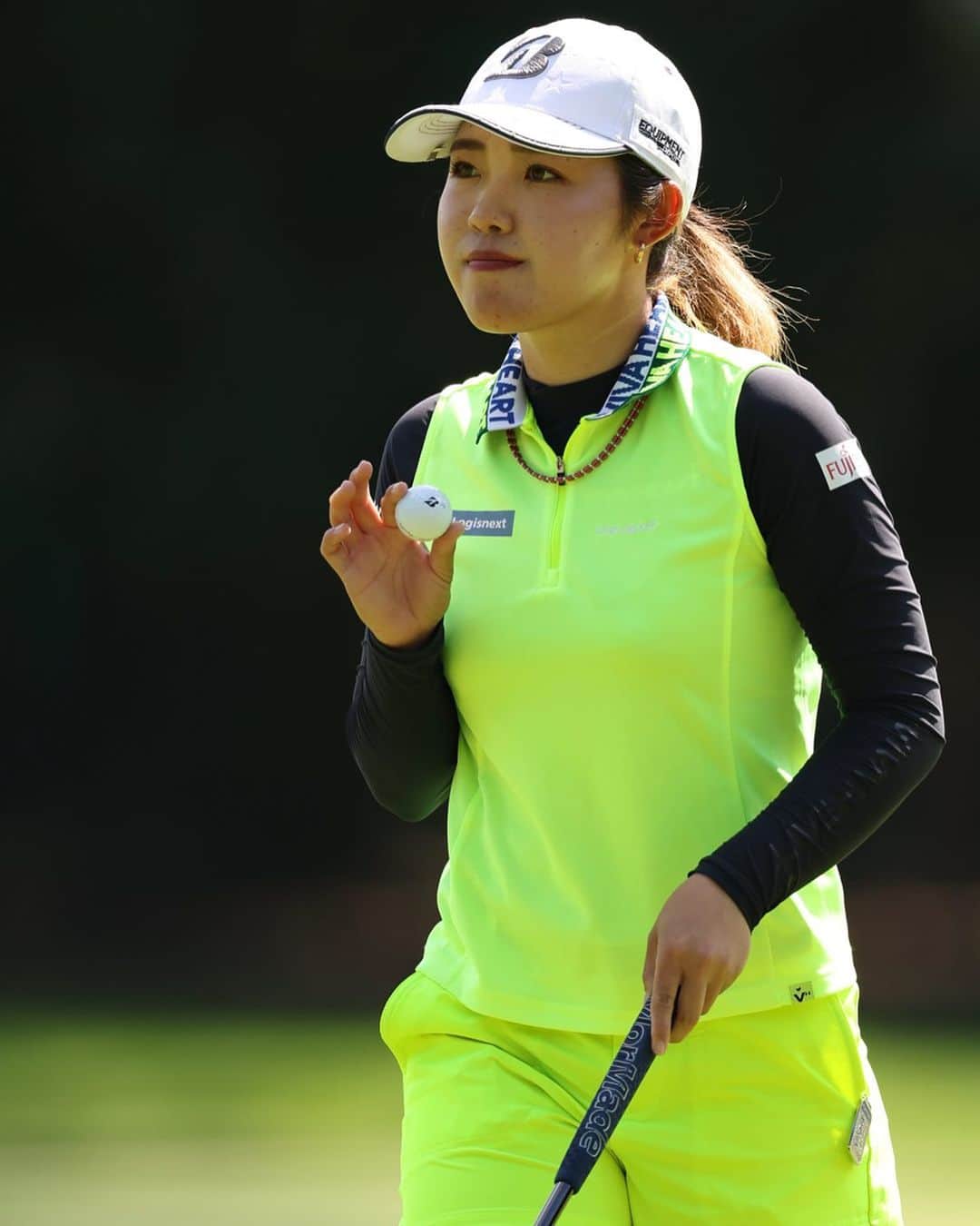 古江彩佳のインスタグラム：「#kpmgwomenspga  いつも応援ありがとうございます⛳️  タフなコースでタフな天気☔️ 日々勉強が出来て嬉しいです！」