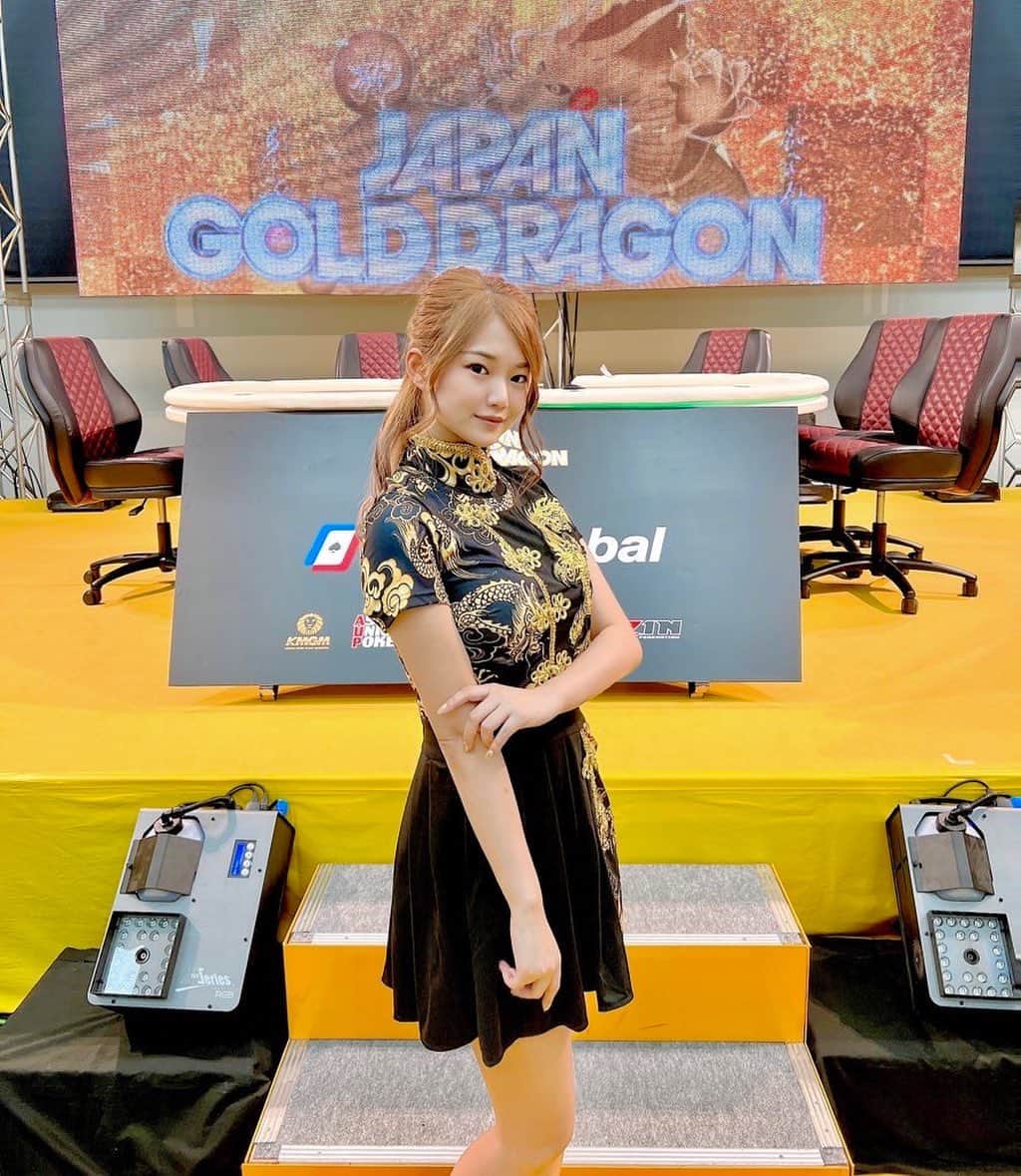 藤高つばさのインスタグラム：「. JAPAN GOLD DRAGON 🐉 . . #ポーカー #コンパニオン #japangolddragon  @japangolddragon」