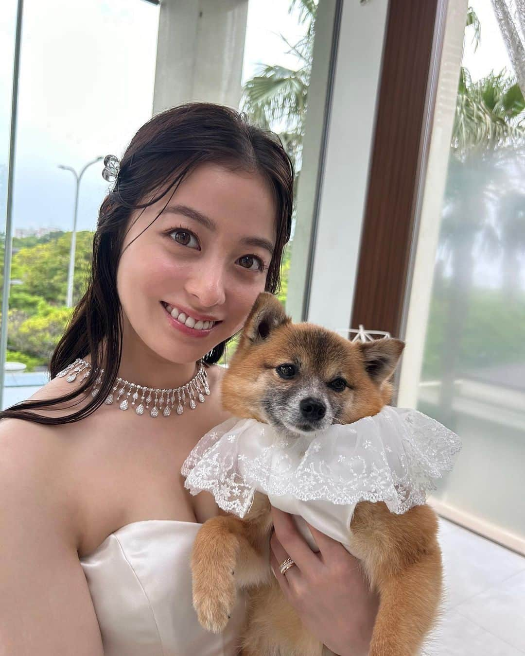 王様に捧ぐ薬指のインスタグラム：「💍  ／ 　#王様に捧ぐ薬指  　最終話ご覧頂きありがとうございました🫶 ＼  #王ささ ロスのみなさま💞🥲 オフショットをお届けです🕊️  ネギちゃんの素敵なお芝居が見られた最終話💍 綾華さんと一緒にドレスアップ写真〜！！📸 可愛い真っ白なレースのネギちゃん🐶  最終話はただいまTVerにて配信中です📱💭 何度もおかわりしてくださいね💞  Blu-ray&DVD-BOXは2月28日発売決定㊗️ みなさまお楽しみに🥳  #王様に捧ぐ薬指 #王ささ  #橋本環奈 #環奈ちゃん #りつ #TVerで何度もおかわりしてね🐶🌼」