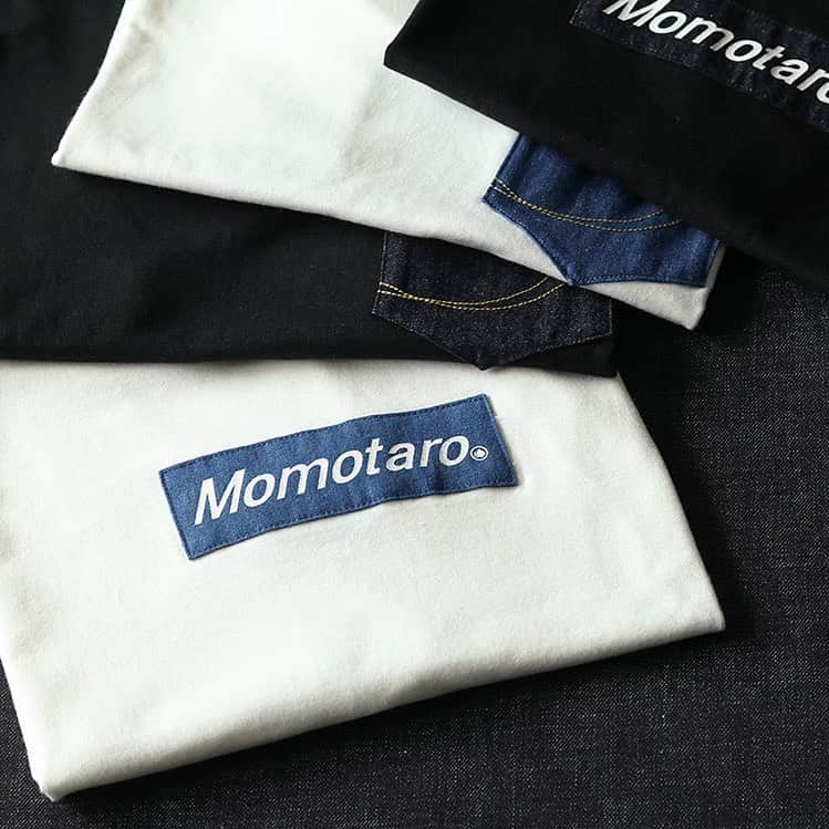 momotarojeansのインスタグラム：「,  GTB Denim Logo T-Shirt Denim Pocket T-Shirt」