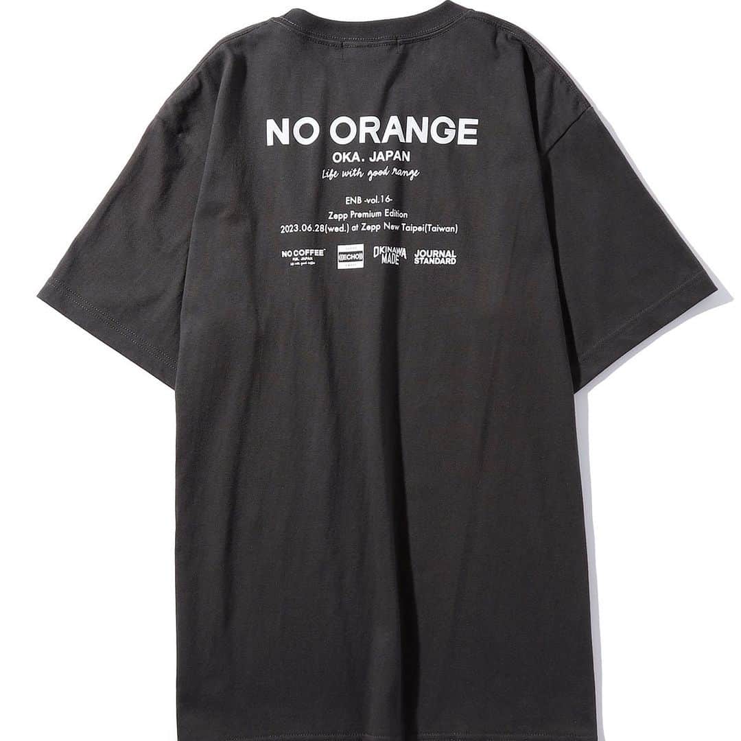 ORANGE RANGEさんのインスタグラム写真 - (ORANGE RANGEInstagram)「👚#縁舞 台湾限定モデルTシャツ👚  「NO RANGE」Tシャツの[JOURNAL STANDARD LIMITED]モデルが台湾で限定リリース!!  6月22日に名古屋CLUB QUATTROでCreepy Nutsとの対バンにて、自身主催の「縁舞 -vol.16- 〜クアトロ肆戦〜」の国内公演を終了したORANGE RANGEが、いよいよ来週6月28日に迎える台湾のZepp New Taipeiで開催する日台友好対バン企画Zepp Premium 第5弾「縁舞 vol.16 〜Zepp Premium編〜」の開催を記念した限定モデルのTシャツをリリース。  これまでに販売した、ORANGE RANGE×NO COFFEE×吉田ロベルト™によるトリプルネームの「NO RANGE」Tシャツに加え、今回は[JOURNAL STANDARD LIMITED]モデルとして台湾のJOURNAL STANDARD 台北 誠品信義店と、会場のZepp New Taipeiにて限定販売決定。  [JOURNAL STANDARD LIMITED] ORANGE RANGE×NO COFFEE×吉田ロベルト™ トリプルネームTシャツ（Zepp Premium Edition）  カラー：スミクロ　＊台湾限定販売 サイズ：S/M/L/XL 台湾販売価格：NTD＄1,200(tax in) 台湾販売期間：2023年6月28日〜、JOURNAL STANDARD 台北 誠品信義店・Zepp New Taipeiにて販売  ＼事後通販もあります📣／ 国内限定カラーも6月29日より、ORANGE RANGEオフィシャルグッズショップに登場。  カラー：アッシュ、スモーキーピンク サイズ：S/M/L/XL 日本販売価格：4,000円(税込) EC販売期間：2023年6月29日 12:00〜7月17日 23:59 お届け予定：2023年8月中旬 ※販売上限数に達し次第、 販売終了いたします。 ORANGE RANGEオフィシャルグッズショップ 🛒https://shop.orangerange.com/  #ORANGERANGE #縁舞 @orangerange_official」6月23日 18時00分 - orangerange_official