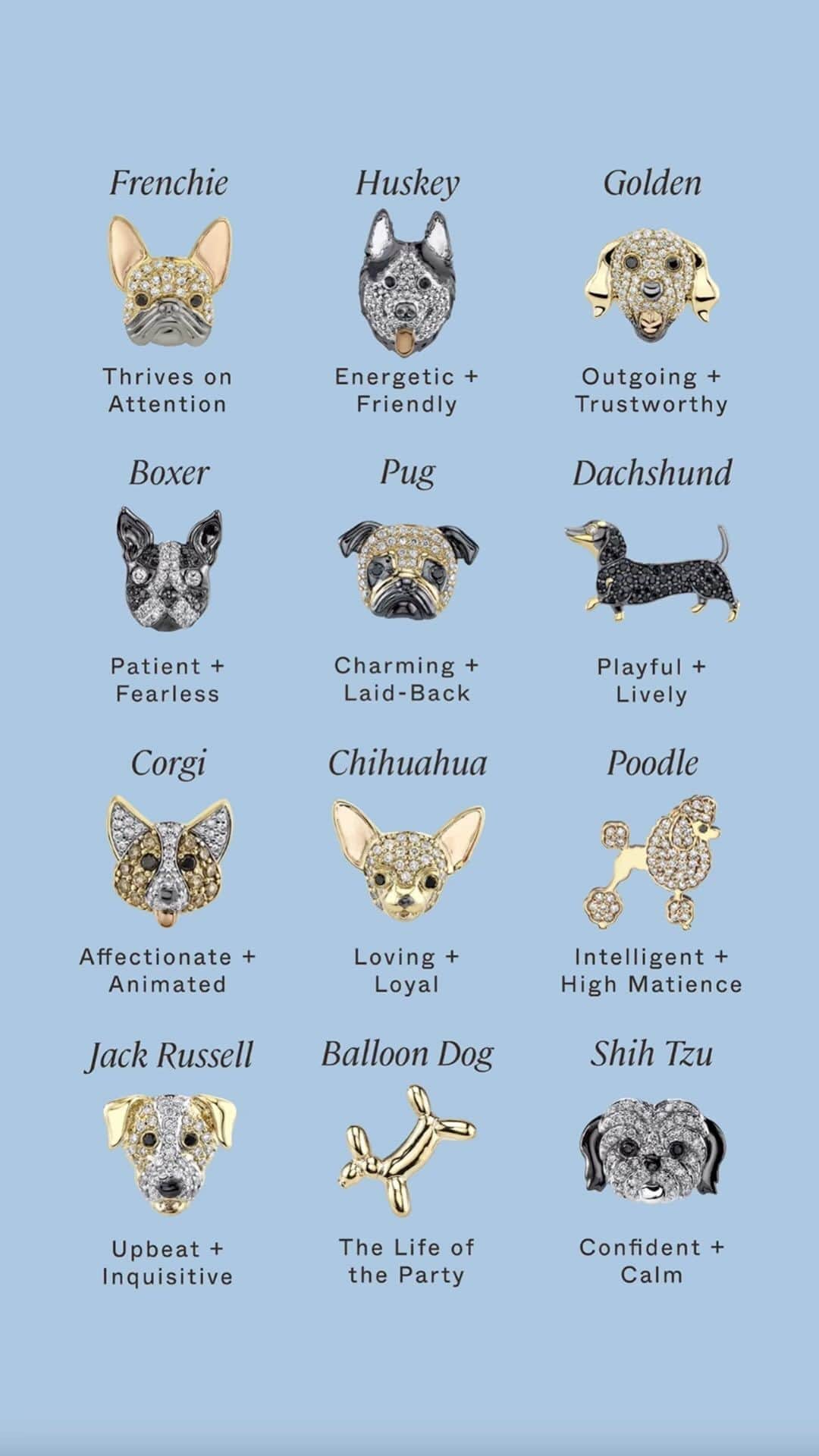 のインスタグラム：「Which is your pup? 🐾 We’re so excited to announce that our highly requested dog collection has some new furry friends! Tag a dog-lover in the comments #SydneyEvan」