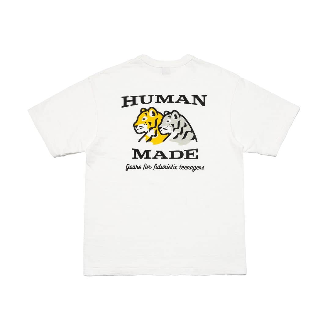 HUMAN MADEさんのインスタグラム写真 - (HUMAN MADEInstagram)「"POCKET T-SHIRT" is available at 24th June 11:00am (JST) at Human Made stores mentioned below.  6月24日AM11時より、"POCKET T-SHIRT” が HUMAN MADE のオンラインストア並びに下記の直営店舗にて発売となります。  [取り扱い直営店舗 - Available at these Human Made stores] ■ HUMAN MADE ONLINE STORE ■ HUMAN MADE OFFLINE STORE ■ HUMAN MADE HARAJUKU ■ HUMAN MADE SHIBUYA PARCO ■ HUMAN MADE 1928 ■ HUMAN MADE SHINSAIBASHI PARCO  *在庫状況は各店舗までお問い合わせください。 *Please contact each store for stock status.  HUMAN MADE定番のスラブ生地を用いた、丸胴ボディーのTシャツ。フロントのポケット部分にはハートロゴのワッペン、バックにはアニマルグラフィックのプリントが施されています。  Pocket T-shirt woven with Human Made’s uneven slub yarn. Featuring the standard rounded body, the T-shirt has a heart-shaped badge on the front pocket and an animal graphic printed on the back.」6月23日 11時00分 - humanmade