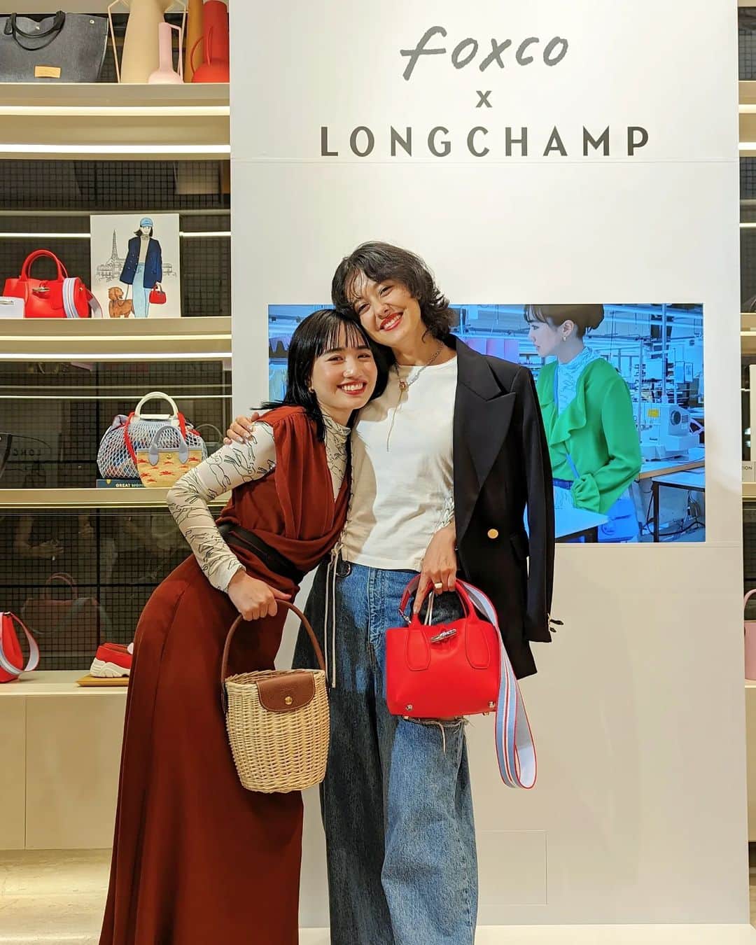 浦浜アリサさんのインスタグラム写真 - (浦浜アリサInstagram)「🏇 @longchamp × @foxco_kaori 💐 ...