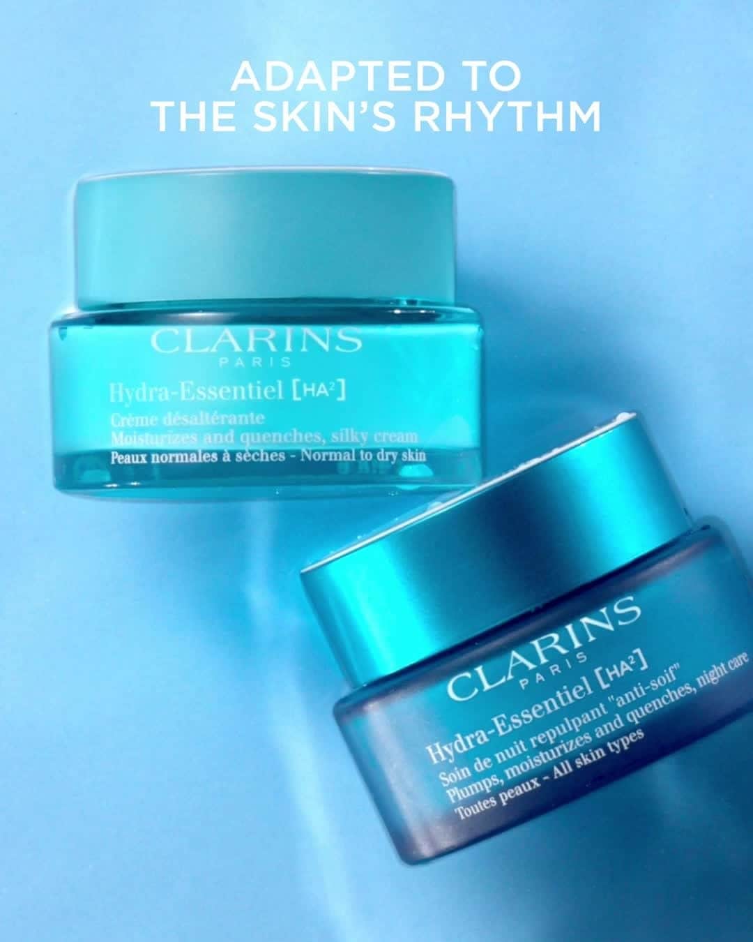 Clarins Australiaのインスタグラム：「Today is #HydrationDay! Here are our top tips for keeping your body and skin hydrated during the dry, cold winter months:⁣ ⁣ 🌊 Drink at least 2L of water every day⁣ 🌊 Use a rich moisturiser at night⁣ 🌊 Don’t take showers that are overly hot - it can dry out your skin!⁣ ⁣ #Clarins #Hydration #Skincare」