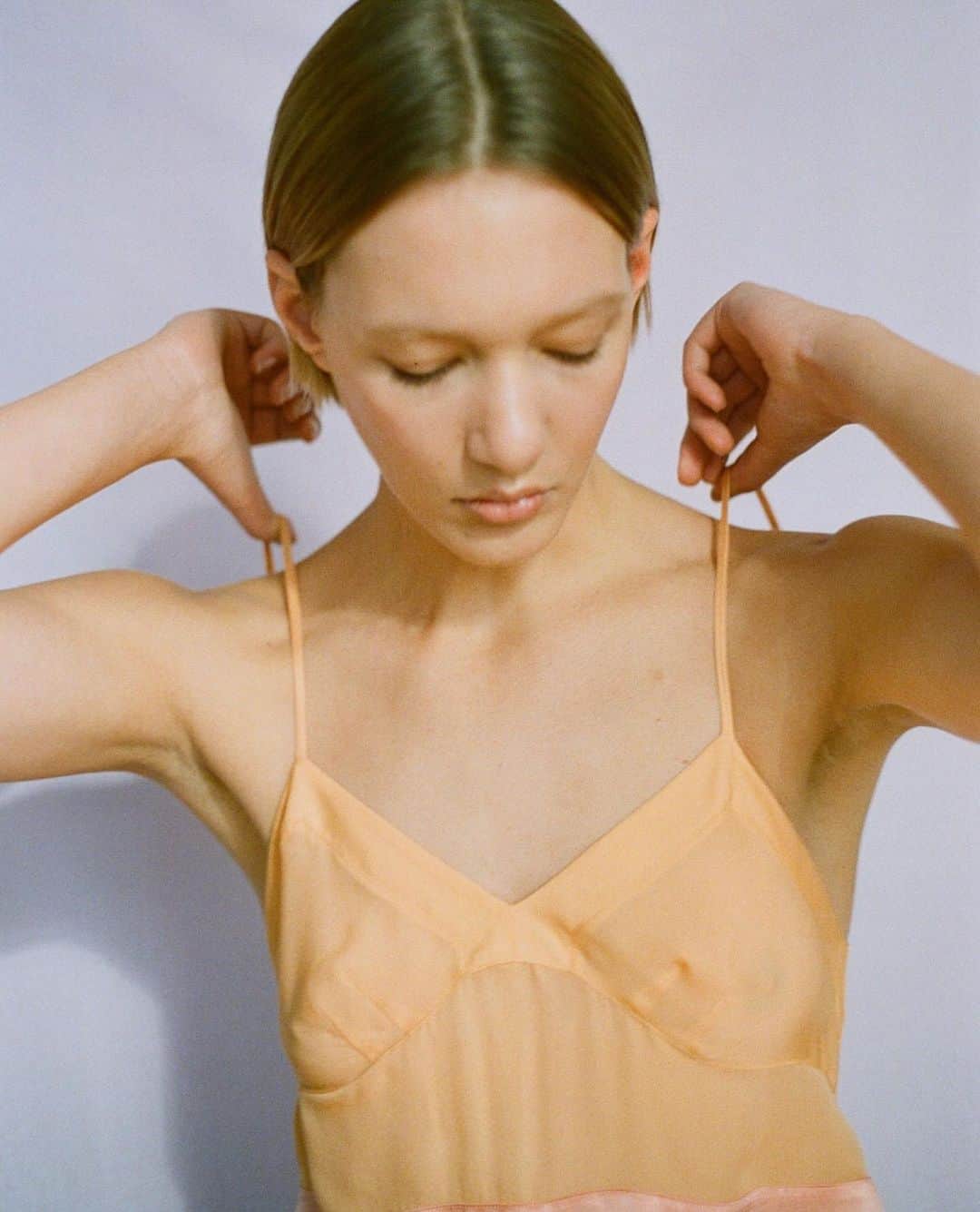 Araksのインスタグラム：「Summer Essential ~ The Ingrid Slip⁠. Photographed by Jen Steele⁠ #ColorByAraks⁠ #SlowFashion⁠ #EthicallyMade」