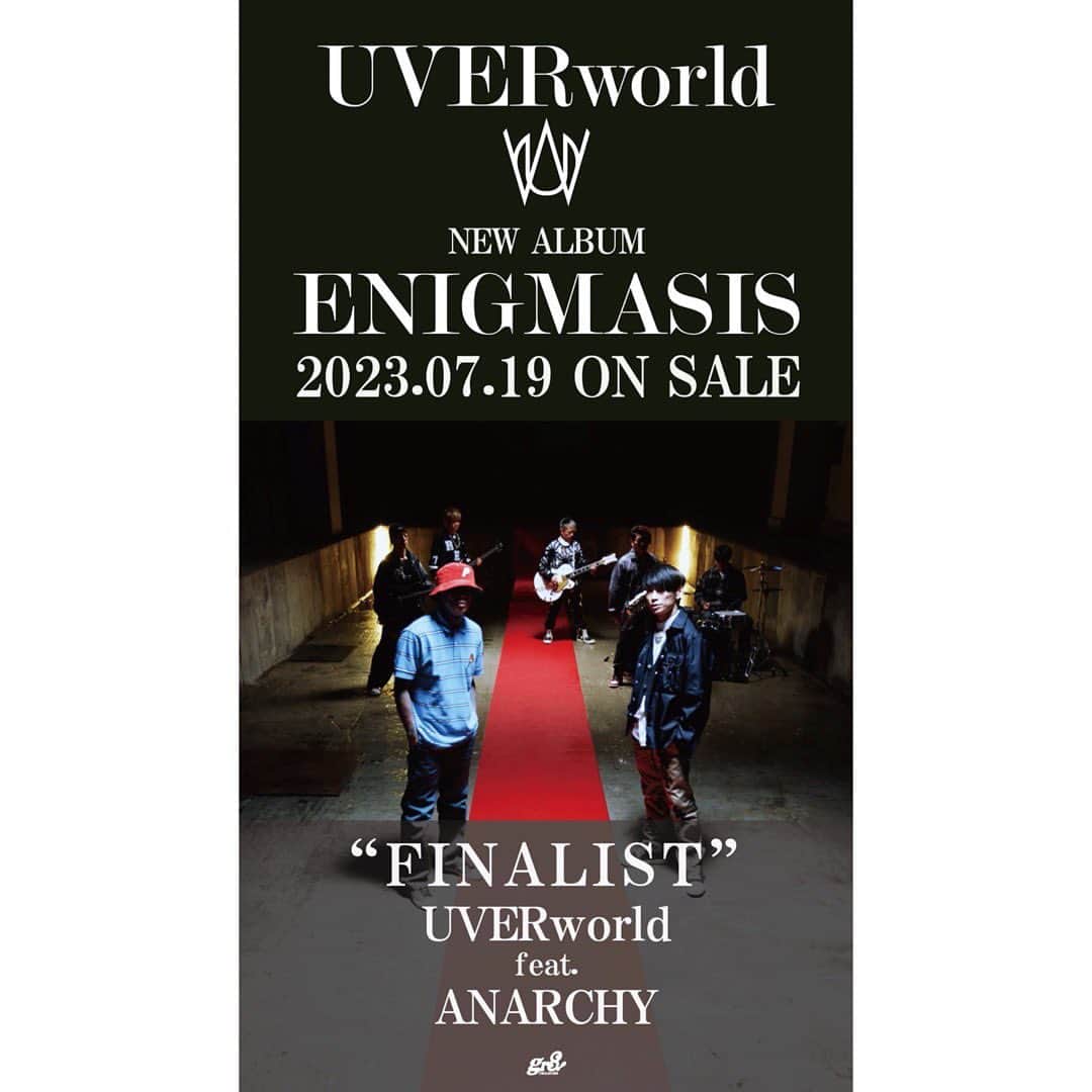 UVERworld【公式】さんのインスタグラム写真 - (UVERworld【公式】Instagram)「UVERworld New Album「ENIGMASIS」 2023.07.19 Release ⁡ ＜収録曲＞ 01.ビタースウィート 02.VICTOSPIN 03.ENCORE AGAIN (feat.SHUNTO from BE:FIRST) 04.FINALIST (feat.ANARCHY) 05.echoOZ 06.Don’t Think.Sing 07.α-Skill 08.two Lies 09.THEORY 10.ピグマリオン 11.ANOMALY奏者 12.ENIGMASIS  #uverworld  #ENIGMASIS #エニグマシス #anarchy  #shunto #befirst  #必聴」6月23日 19時14分 - uverworld_official