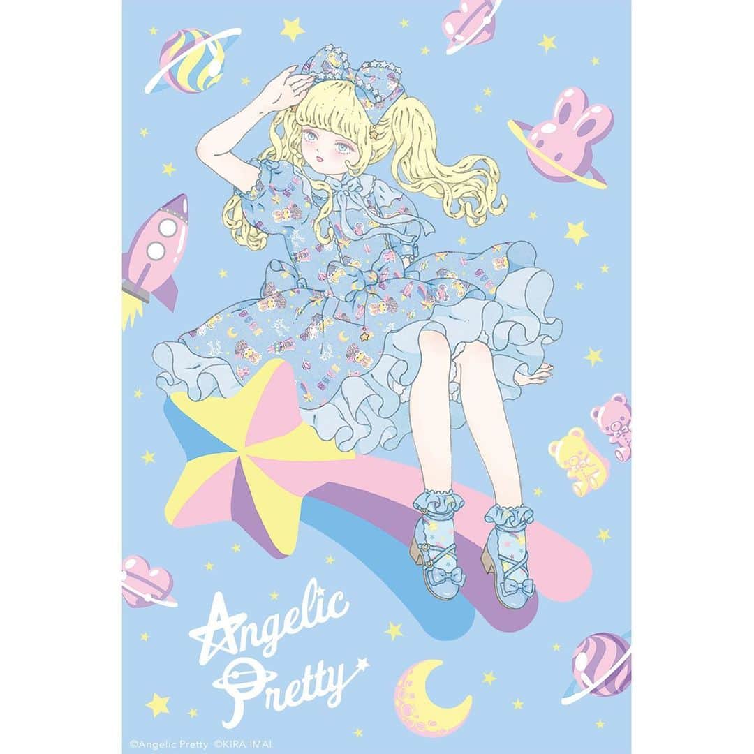 今井キラさんのインスタグラム写真 - (今井キラInstagram)「Angelic Pretty「SPACE TOYS」ポストカードのイラストを担当させて頂きました🪐  #angelicpretty #kiraimai #ロリータファッション」6月23日 20時52分 - kiraimai