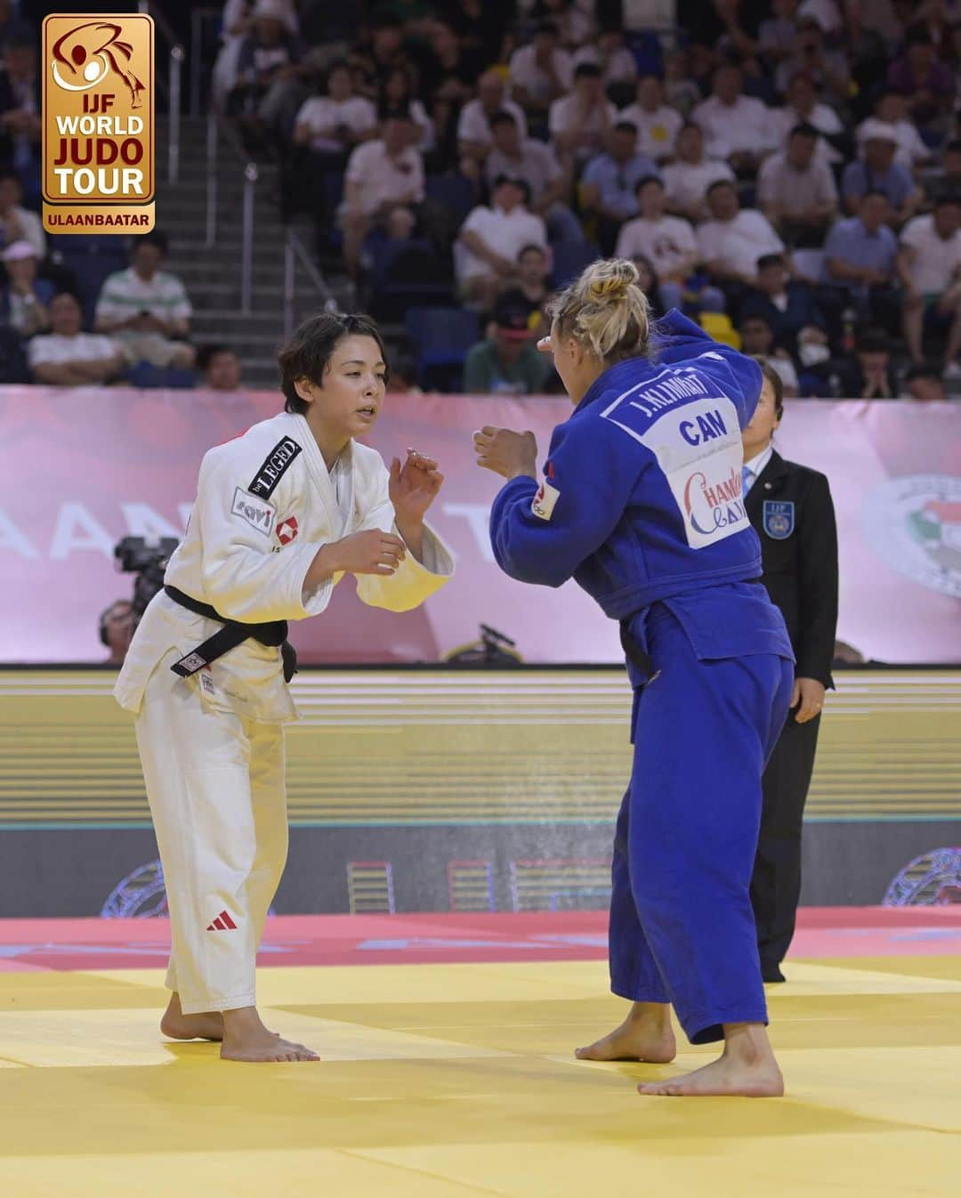 出口クリスタのインスタグラム：「World Champion @christa.deguchi shows why that red backpatch is hers! 🇨🇦+🥇  #JudoUlaanbaatar #Judo #Ulaanbaatar #Mongolia #Sport #OlympicQualifiers #RoadToParis2024 #WJT #Olympics」