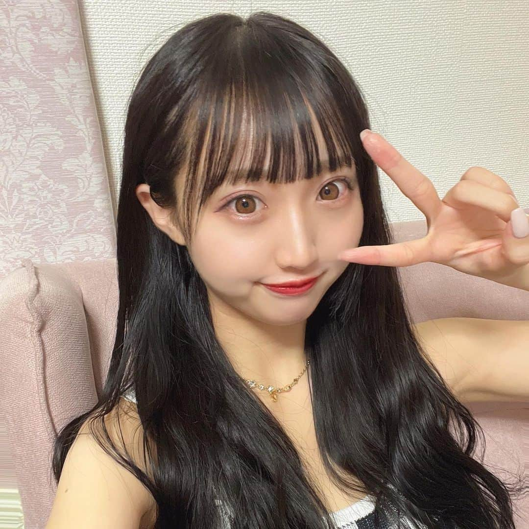 星野麻里愛さんのインスタグラム写真 - (星野麻里愛Instagram)「黒髪高評嬉しいなり~💟」6月23日 21時02分 - maria.pink28