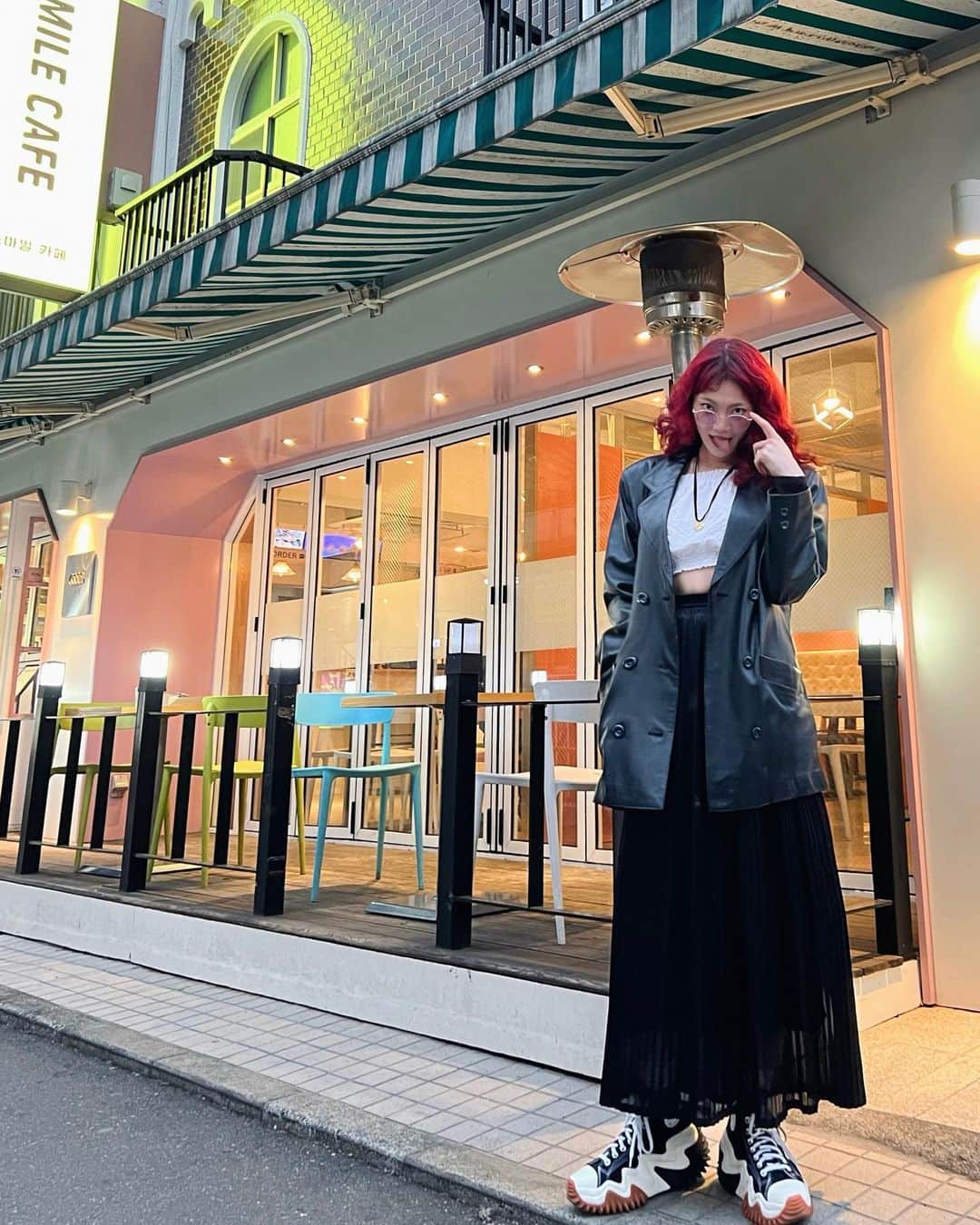 蘭舞ゆうのインスタグラム：「☺︎:);)☺︎☺️ 스마일?!」