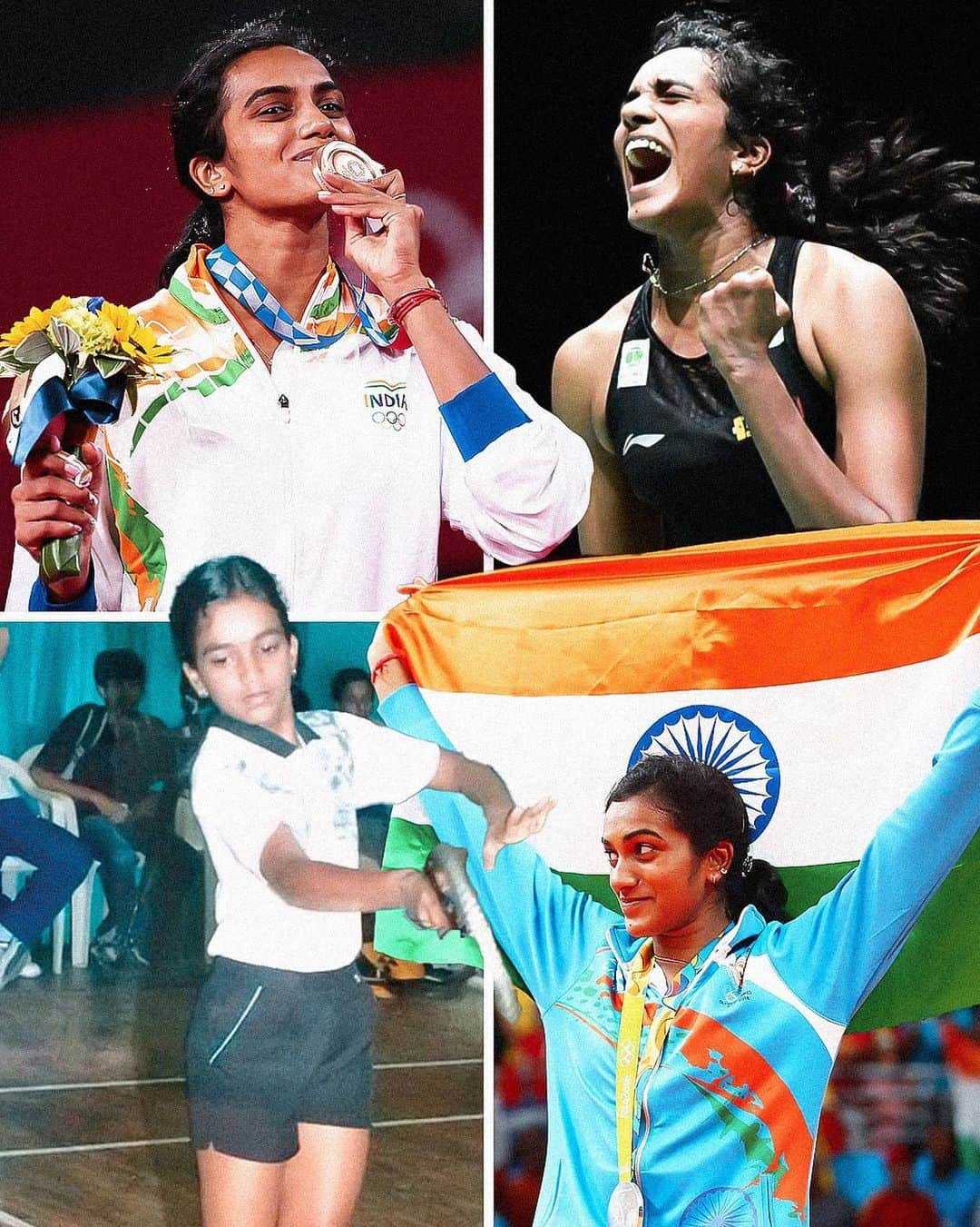 シンドゥ・プサルラのインスタグラム：「No bigger honour than representing INDIA at the Olympics 🇮🇳 🏸  #OlympicDay」