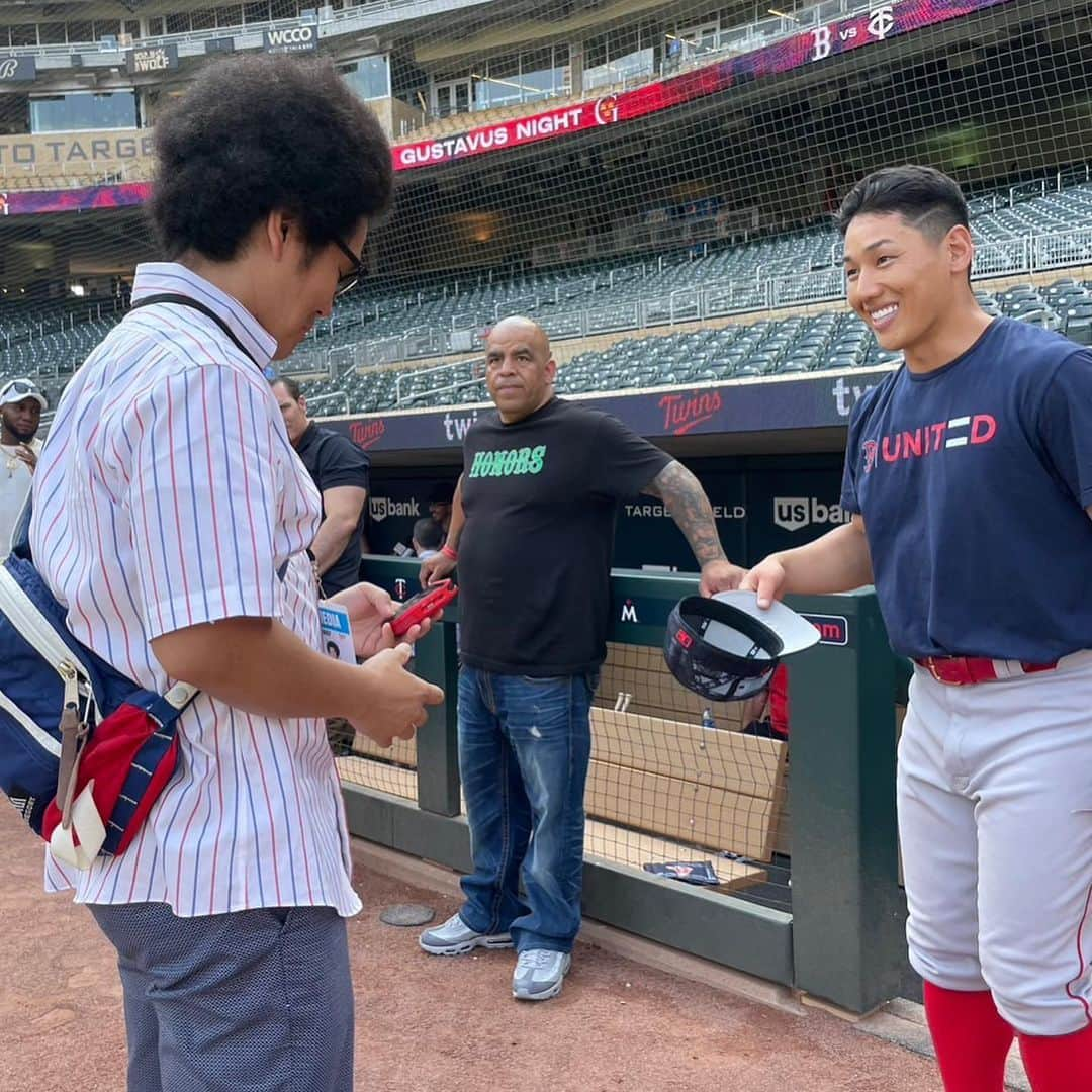 オカモト"MOBY"タクヤさんのインスタグラム写真 - (オカモト"MOBY"タクヤInstagram)「6/21(Wed) #Minneapolis #TargetField #KentaMaeda #前田健太 #mtwins #MasatakaYoshida #吉田正尚 #dirtywater @twins @redsox  街は28年振り、野球観戦は31年振りの #ミネアポリス」6月23日 22時26分 - moby_scoobiedo