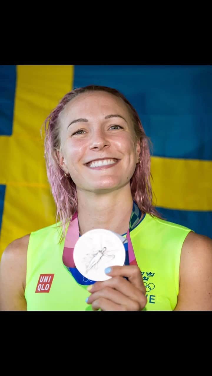 サラ・ショーストレムのインスタグラム：「Happy olympic day!  Beijing 2008 ✅  London 2012 ✅ Rio de Janeiro 2016 ✅ Tokyo 2020 (2021) ✅  Tbc: 2024 Paris 🏊🏼‍♀️🥐」