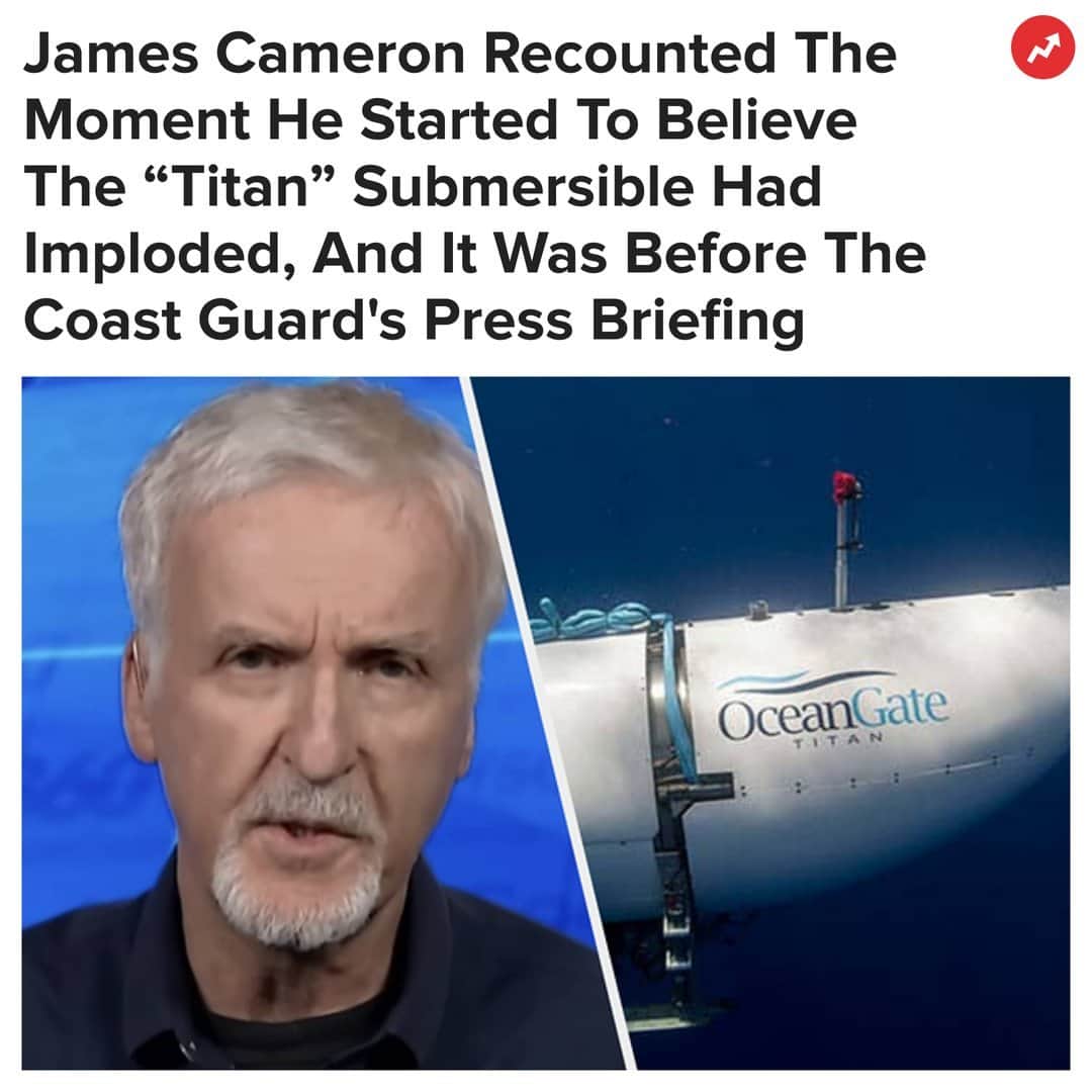 BuzzFeedさんのインスタグラム写真 - (BuzzFeedInstagram)「On Thursday, Titanic director and deep submergence explorer, James Cameron appeared on CNN, where he explained when he first believed the Titan submersible had imploded. More at the link in bio ☝️」6月24日 3時30分 - buzzfeed