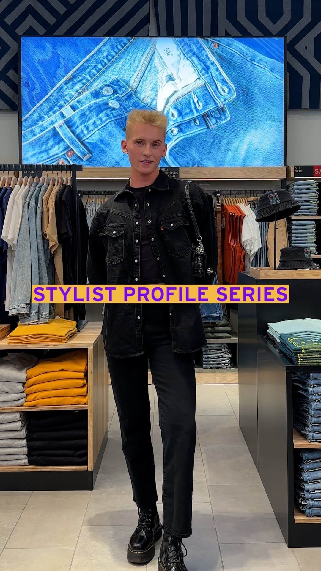 Levi’sのインスタグラム：「Meet Levi’s Stylist, Tag Herr. In this episode of the Stylist Profile Series, see how he styles different looks for different occasions, while getting a peak into how he is celebrating Pride. 🌈」