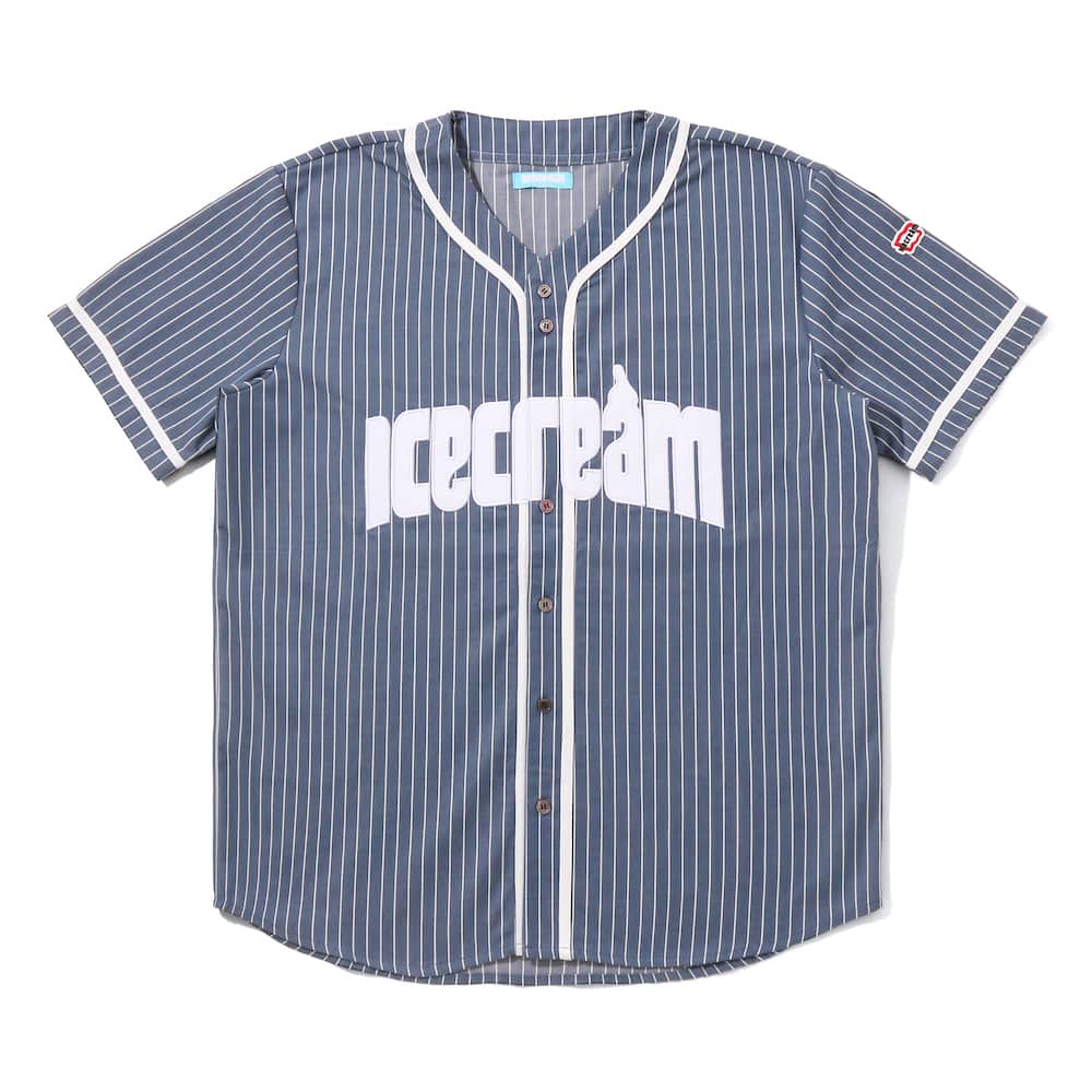 ビリオネア・ボーイズ・クラブのインスタグラム：「. ICECREAM JP 2023 FALL /HOLIDAY DELIVERY . STRIPE BASEBALL SHIRT . Available at BILLIONAIRE BOYS CLUB / ICECREAM TOKYO & ONLINE STORE. . BILLIONAIRE BOYS CLUB / ICECREAM TOKYO 〒150-0001 東京都渋谷区神宮前4-25-1 ライサ1F-C TEL：03-5770-0018 . . BILLIONAIRE BOYS CLUB / ICECREAM ONLINE STORE http://billionaireboysclub-store.jp . . ※店舗により一部お取り扱いがない場合がございますので 各店舗へご確認いただきご来店ください。  #BILLIONAIREBOYSCLUB #ICECREAM #PHARRELL #PHARRELLWILLIAMS #BBCICECREAM #Harajuku #Tokyo #Japan」