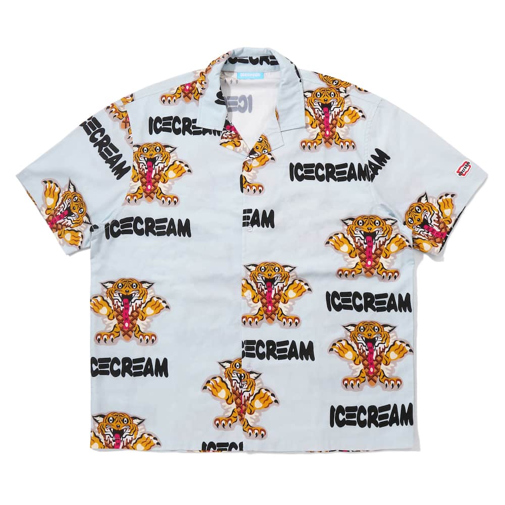 ビリオネア・ボーイズ・クラブのインスタグラム：「. ICECREAM JP 2023 FALL /HOLIDAY DELIVERY . OPEN COLLAR S/S SHIRT . Available at BILLIONAIRE BOYS CLUB / ICECREAM TOKYO & ONLINE STORE. . BILLIONAIRE BOYS CLUB / ICECREAM TOKYO 〒150-0001 東京都渋谷区神宮前4-25-1 ライサ1F-C TEL：03-5770-0018 . . BILLIONAIRE BOYS CLUB / ICECREAM ONLINE STORE http://billionaireboysclub-store.jp . . ※店舗により一部お取り扱いがない場合がございますので 各店舗へご確認いただきご来店ください。  #BILLIONAIREBOYSCLUB #ICECREAM #PHARRELL #PHARRELLWILLIAMS #BBCICECREAM #Harajuku #Tokyo #Japan」