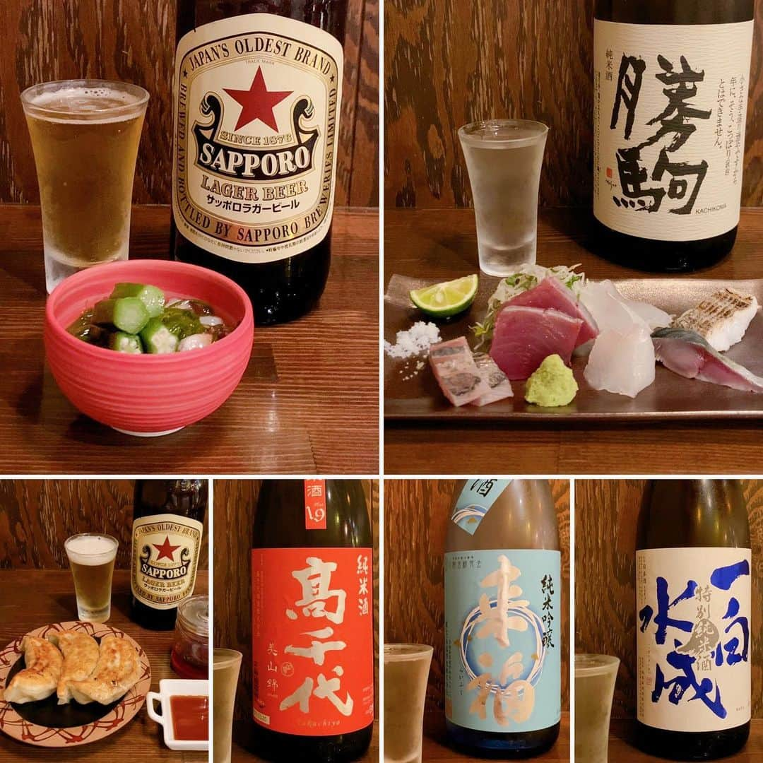 くろさんのインスタグラム写真 - (くろInstagram)「昨夜のディナーは奥沢のOZにて🍺🍶  中華だけじゃなく美味しい魚と日本酒が堪能できます😋  日本酒のラインナップがめっちゃ好みです💓  #日本酒と和風中華OZ #奥沢OZ #OZ奥沢 #奥沢中華 #町中華ならぬ変態中華 #変態中華 #日本酒と和風中華 #奥沢日本酒 #奥沢居酒屋 #自由が丘居酒屋 #奥沢グルメ #奥沢ディナー #自由が丘グルメ #自由が丘ディナー #赤星が飲める店 #美味しい日本酒が飲める店 #勝駒 #高千代 #来福 #一白水成 #かがた屋酒店頒布会 #かがた屋別注 #かがた屋酒店 #日本酒好きな人と繋がりたい #くろ呑み喰い」6月24日 5時30分 - m6bmw