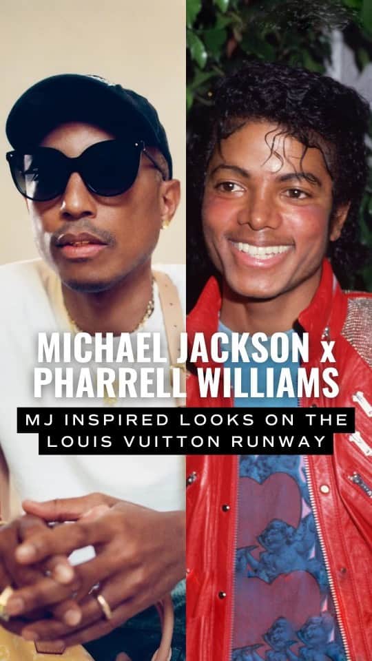 マイケル・ジャクソンのインスタグラム：「Michael Jackson inspired clothing was seen on the runways in Paris during Pharrell Williams’ debut as the creative director of Louis Vuitton.  From the letterman jacket to the sparkly socks to the penny loafers - Michael’s style influence lives on through the lens of fashion’s most iconic brands.」