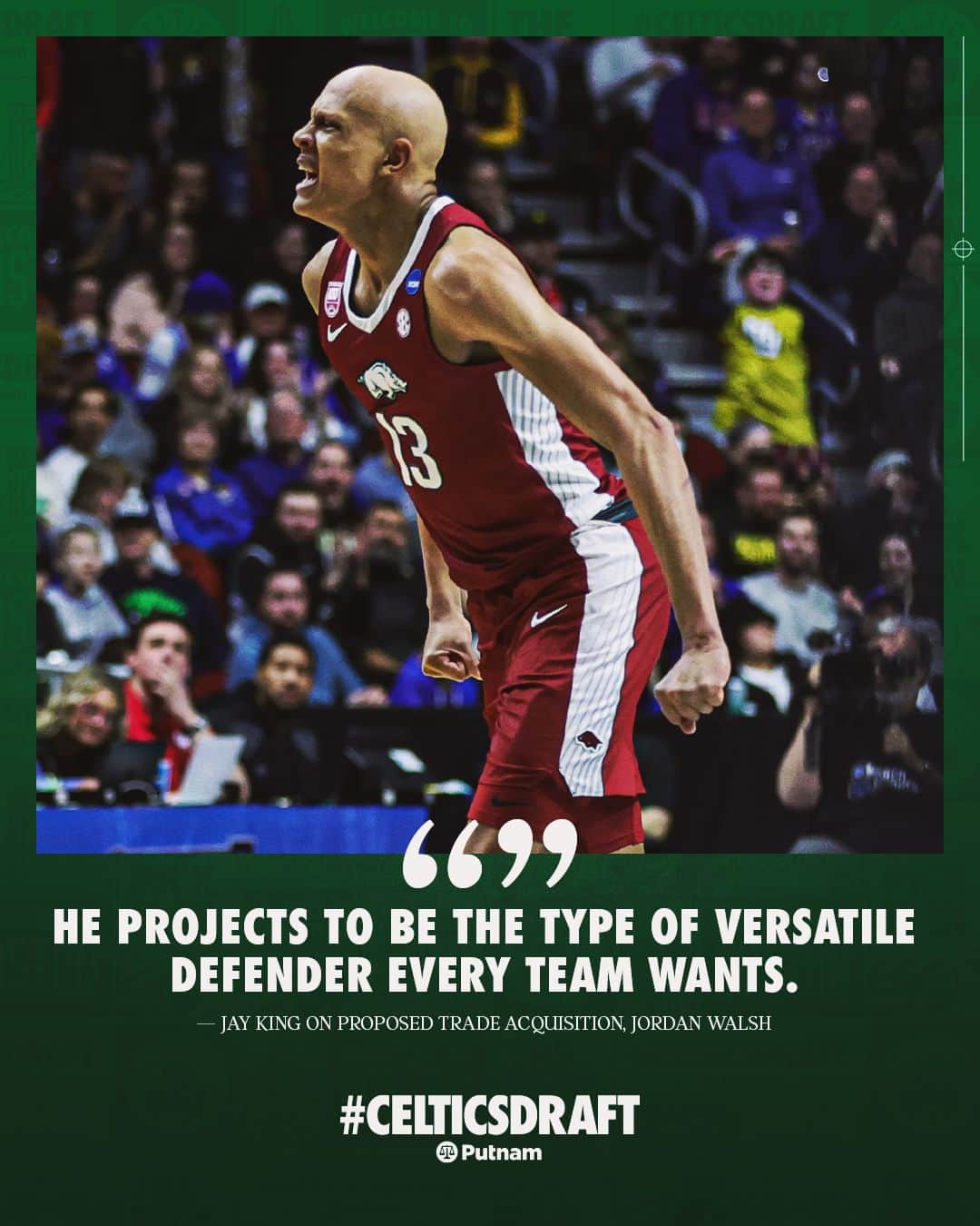 ボストン・セルティックスのインスタグラム：「💪🏽 defensive versatility 💪🏽」