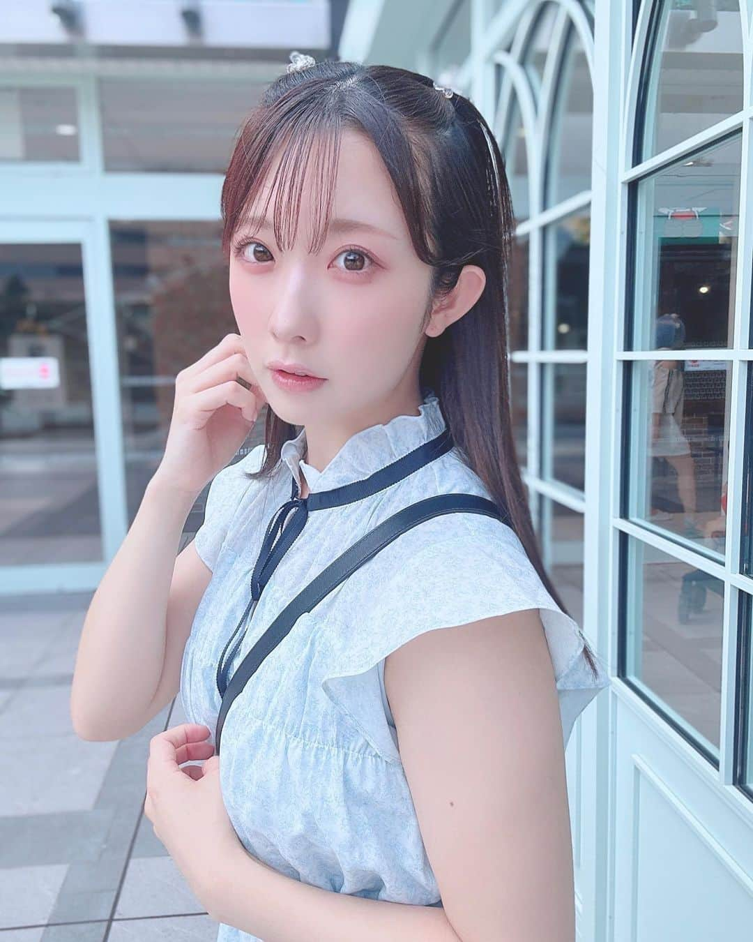 大河ももさんのインスタグラム写真 - (大河ももInstagram)「𑁍︎ 今日はハーフツインに夏服でお出かけしたよ💕 沢山可愛い夏服着たいなぁ………!!!!!  #大河もも #アイドル #グラビア #コスプレイヤー」6月24日 22時16分 - momotaigaaa2