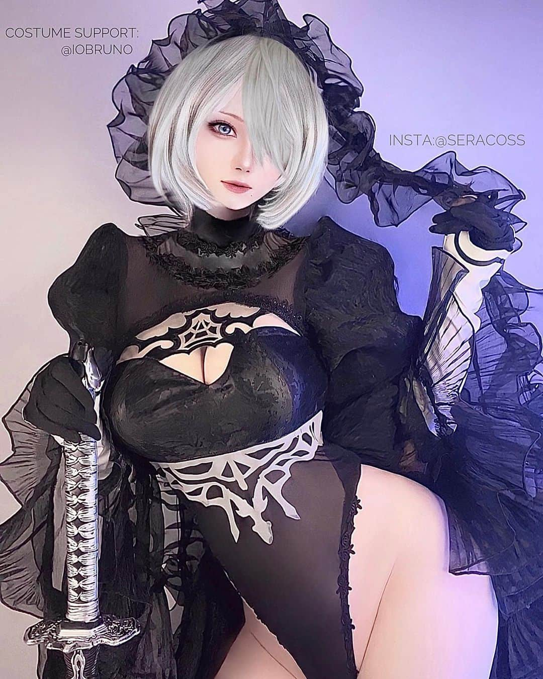 せら☆こすさんのインスタグラム写真 - (せら☆こすInstagram)「my cosplay #2b #nierautomata  @seracoss  🌸Thanks for the costume support🌸 @iobruno  Bruno san arigatou gozaimasu! . . . . . . . . . . . . . . . . . . . . 風邪がなかなか治らなくて長引いてるけど、声はあと少しで治りそうです 喉は今も変わらず痛いままなんだけど、早く治したい😣 ７月のアニメ楽しみですね！もう少し！ アニメのおすすめあったら教えて🙌  ※人間感をなくすためにリタッチを多めにしてます #nierautomatacosplay #nierautomata2b #2bcosplay #animecosplay #animegirl #animelover #animeedit #animewaifu #animegirl #anime2023」6月24日 13時22分 - seracoss