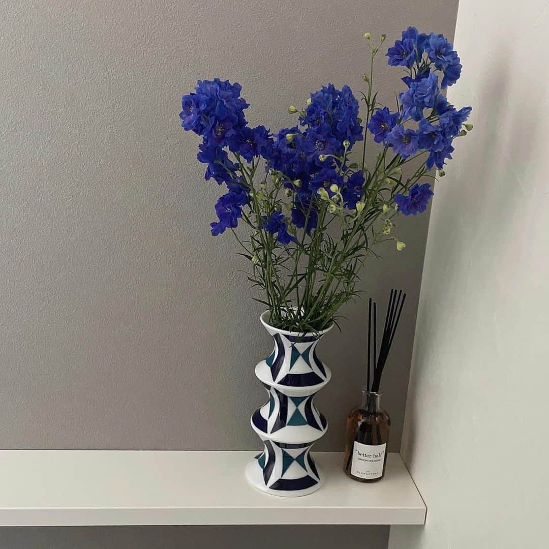 Hiromi Ｍaedaのインスタグラム：「blue💙💙  #interior#花のある暮らし」