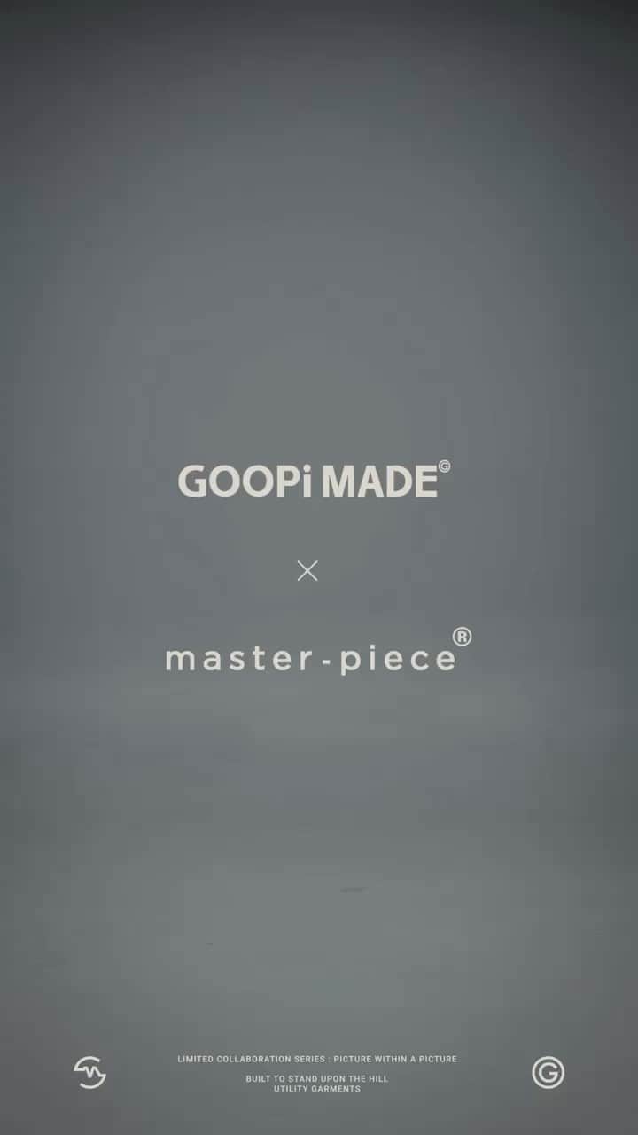 マスターピースのインスタグラム：「GOOPiMADE®︎ × master-piece  @goopi.co   Coming Soon.  #GOOPiMADE #master-piece #collaboration #グーピーメイド #マスターピース」