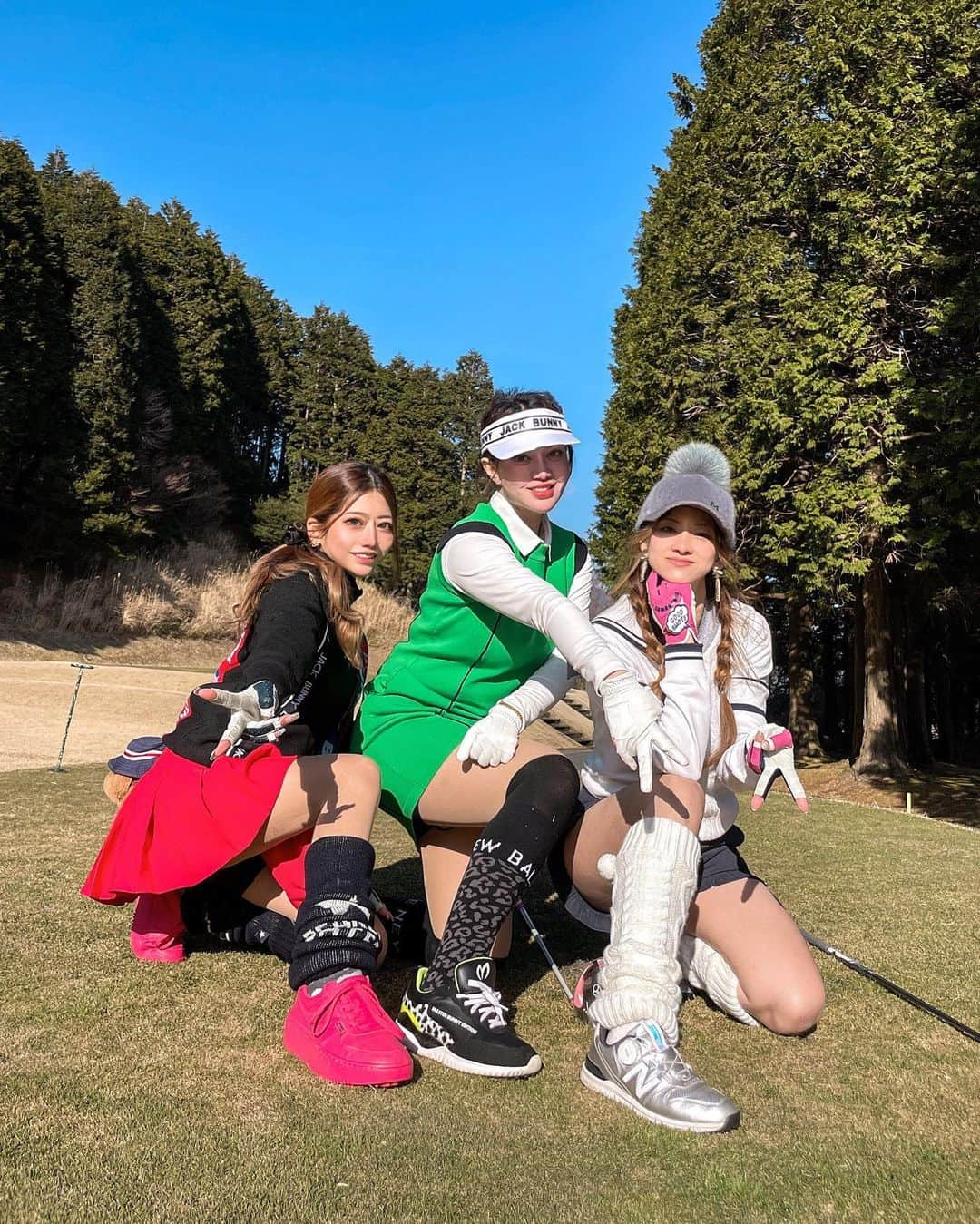 𝐊𝐎𝐘𝐔𝐏𝐈𝐏𝐈 のインスタグラム：「🌤⛳️💚  出来るなら毎日ゴルフ行きたい🤣  #箱根 #箱根湖畔ゴルフコース #ゴルフ女子」