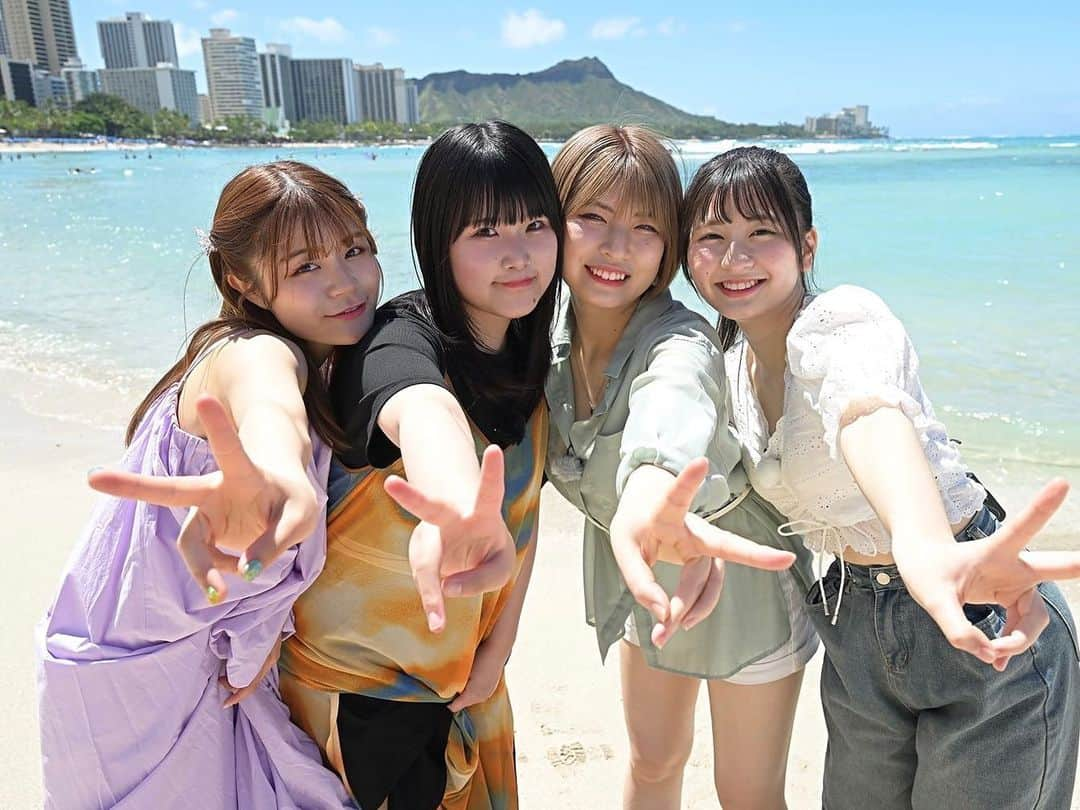 三村妃乃のインスタグラム：「🌴🌺🐠  本日深夜1:58～ 地上波TBSにて、『AKB48グループ歌唱力No.1決定戦』の特別番組が放送されます！  第5回大会の振り返りや、先日行ってきた優勝ご褒美ハワイ旅行の様子もちょっとだけお見せしちゃいます！👀  放送後はTVerでの配信もありますので、是非ご覧ください！！」