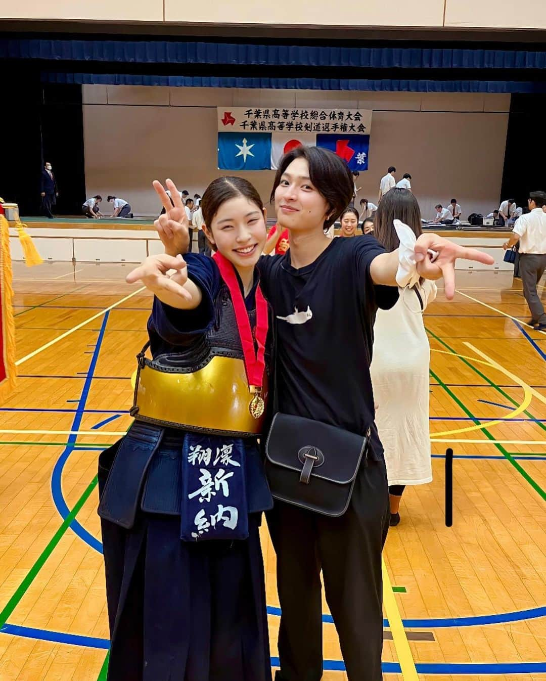 新納直さんのインスタグラム写真 - (新納直Instagram)「りさーーー 優勝おめでとう😭✨  #優勝 #剣道」6月24日 17時35分 - niino0311